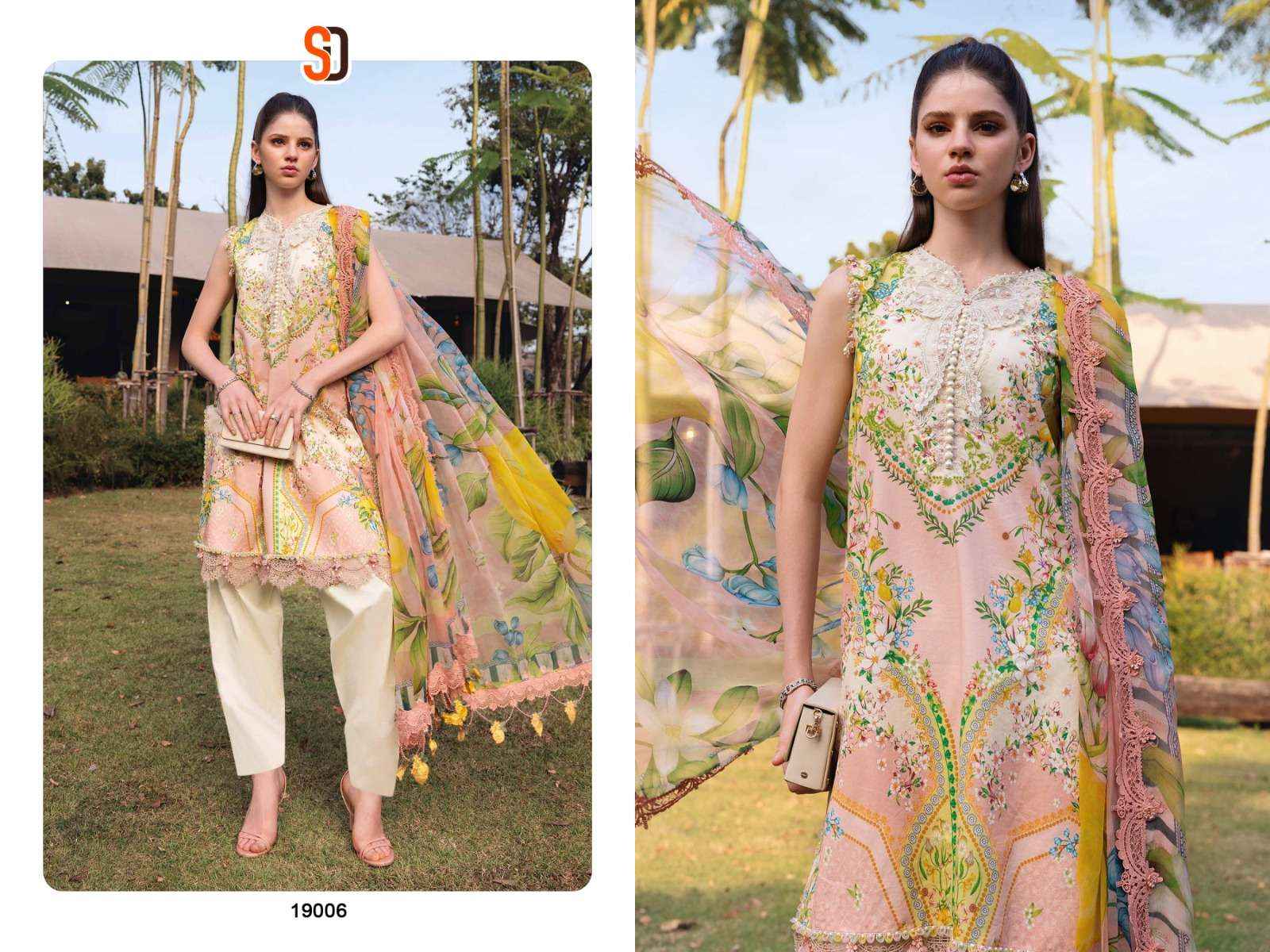 SHARADDHA DESIGNER M PRINT VOL 19 LAWN WHOLESALE PRICE