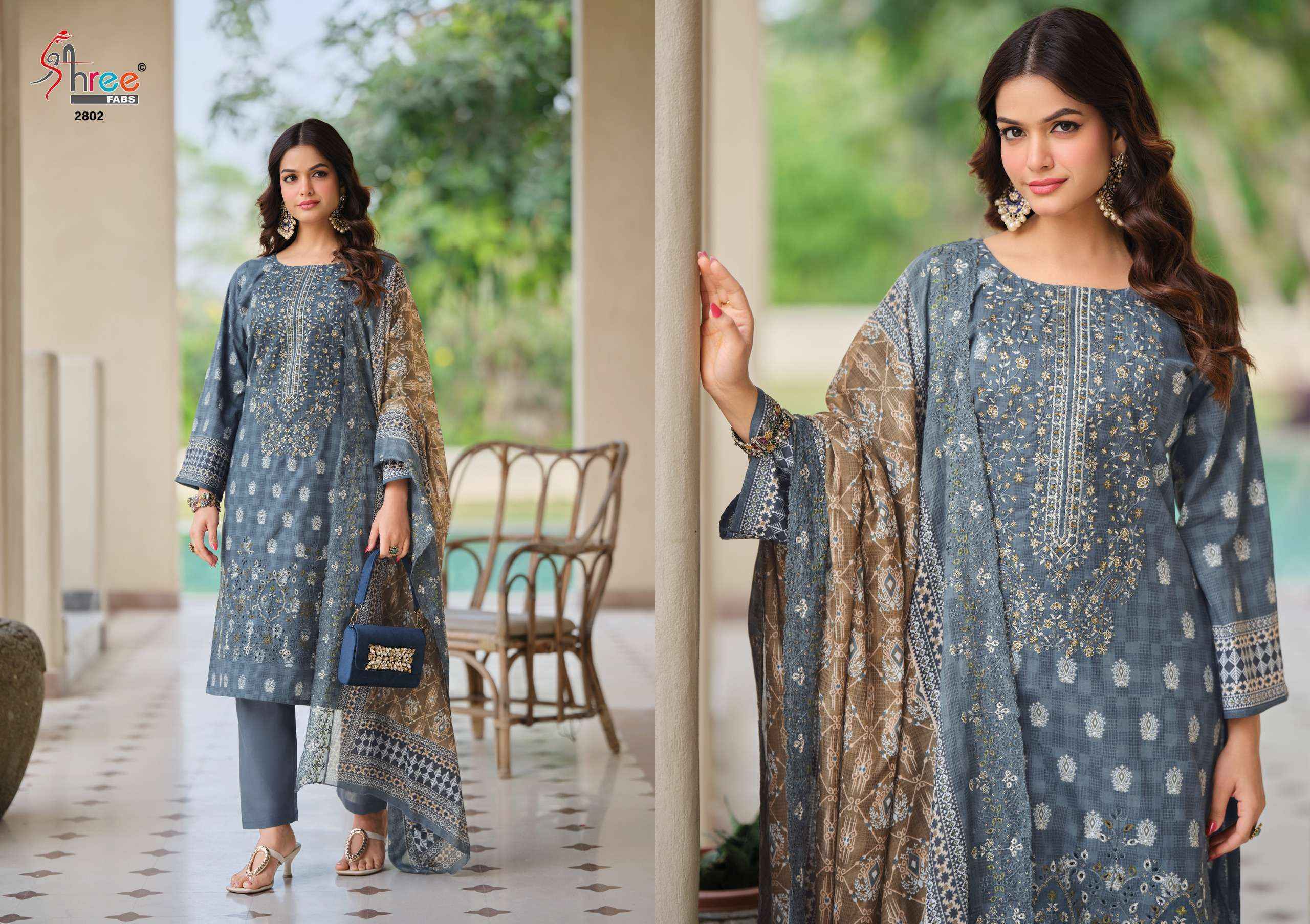 Shree Fabs Bin Saeed Lawn Collection Vol 28 Cotton Dress Material Wholesale Price ( 6 pcs Catalogue )