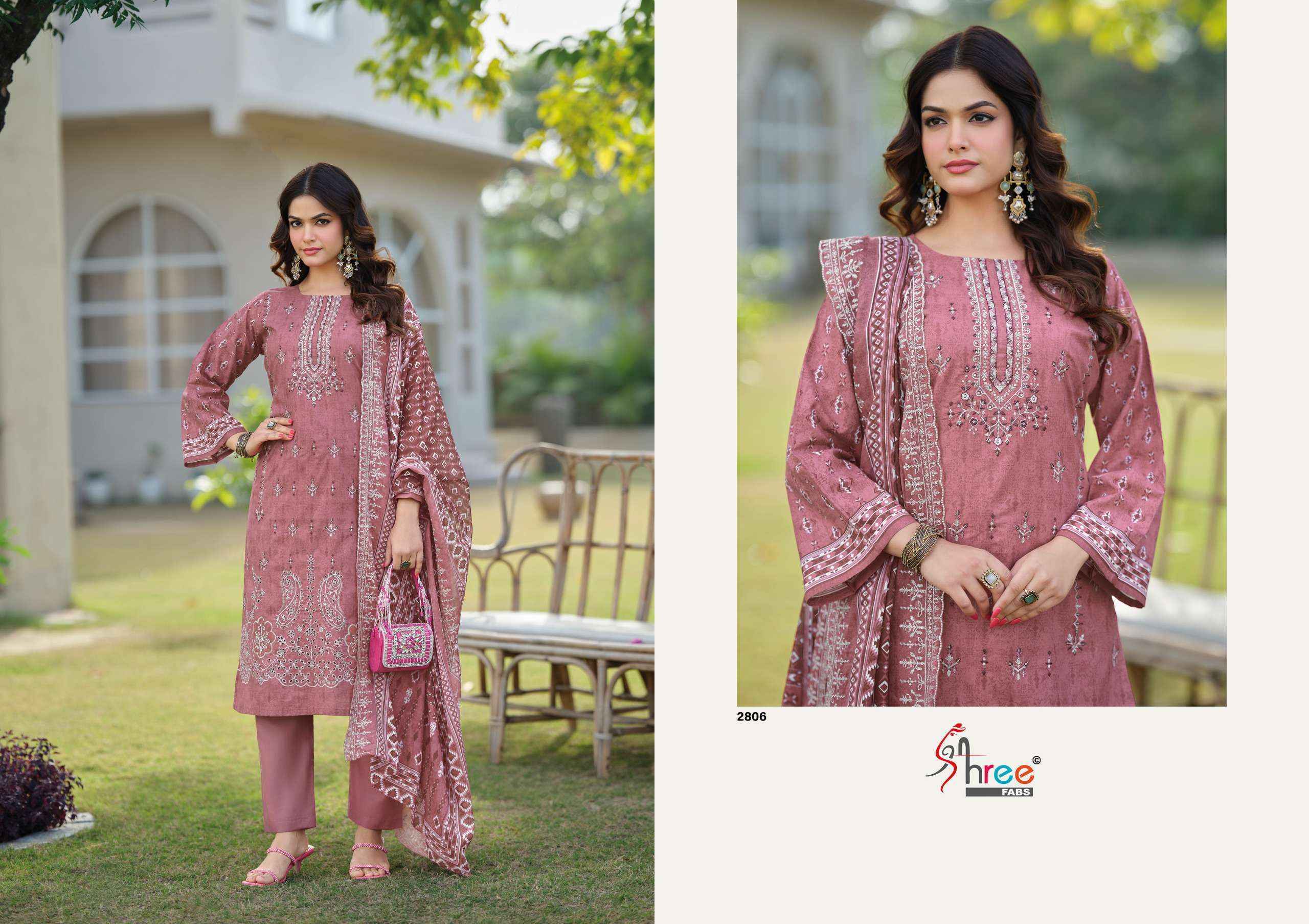 Shree Fabs Bin Saeed Lawn Collection Vol 28 Cotton Dress Material Wholesale Price ( 6 pcs Catalogue )