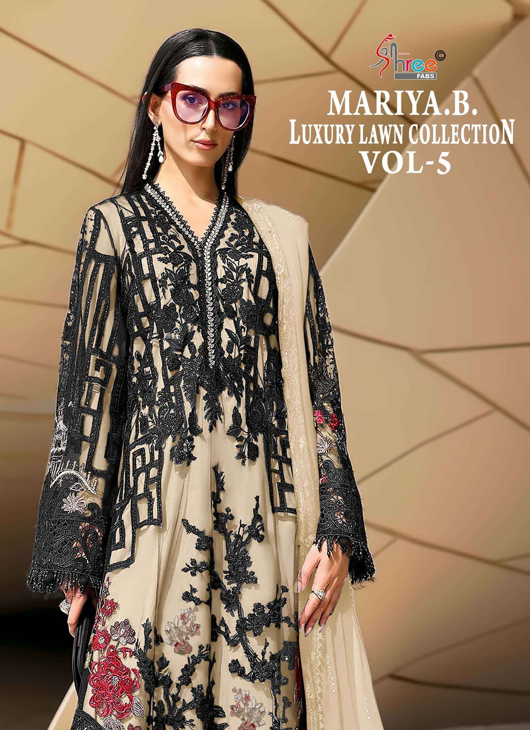 Shree Fabs Mariya B Luxury Lawn Collection Vol 5 Pakistani Cotton Salwar Suit ( 6 Pcs Catalogue )