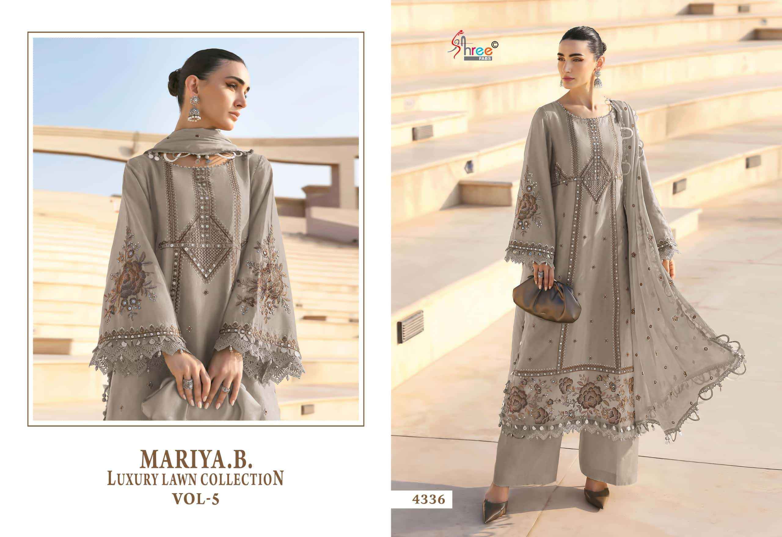 Shree Fabs Mariya B Luxury Lawn Collection Vol 5 Pakistani Cotton Salwar Suit ( 6 Pcs Catalogue )