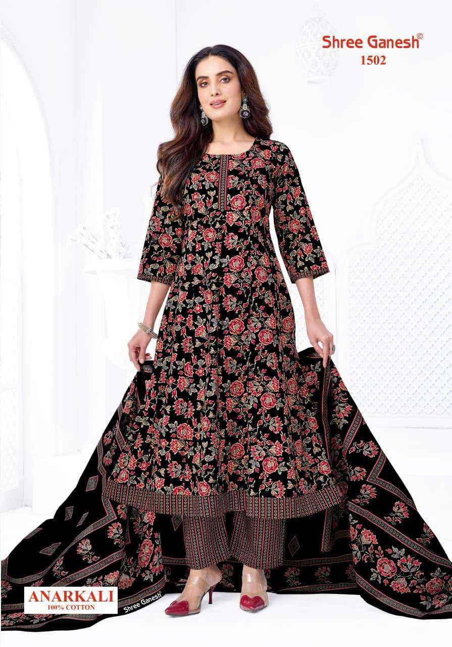 Shree Ganesh Zeenat Vol 5 Readymade Cotton Anarkali Dress Collection ( 10 Pcs Catalog )