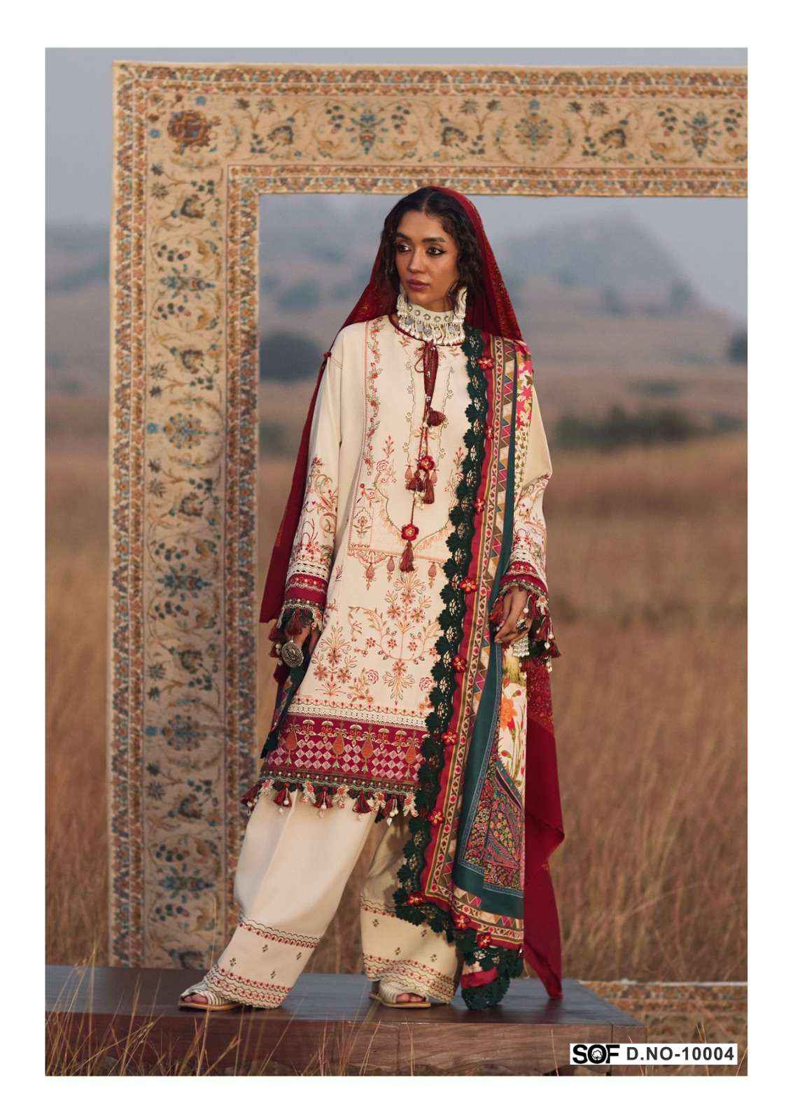 Shree Om Fab Aliya B Vol 10 Pure Lawn Dress Material Pakistani Suits ( 6 Pcs Catalogue )