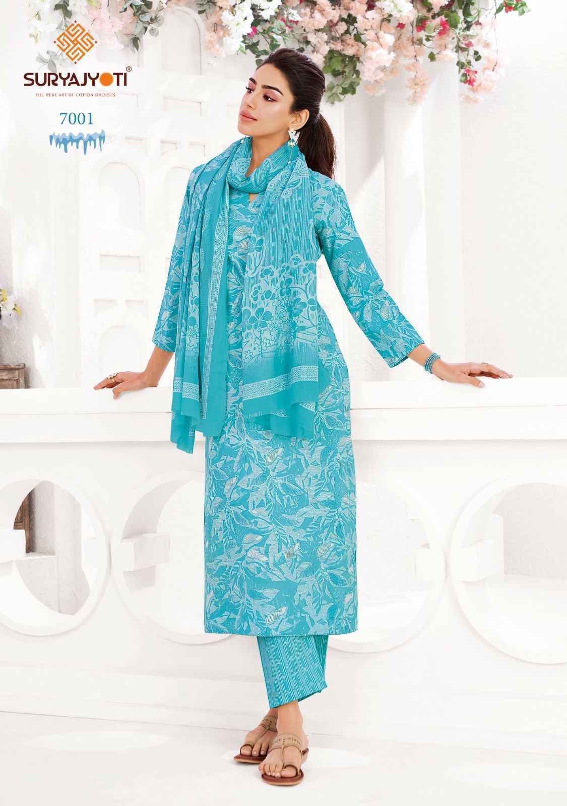 Suryajyoti Ice Look Vol 7 Readymade Cotton Suits Wholesale Price (10 pcs Catalogue )