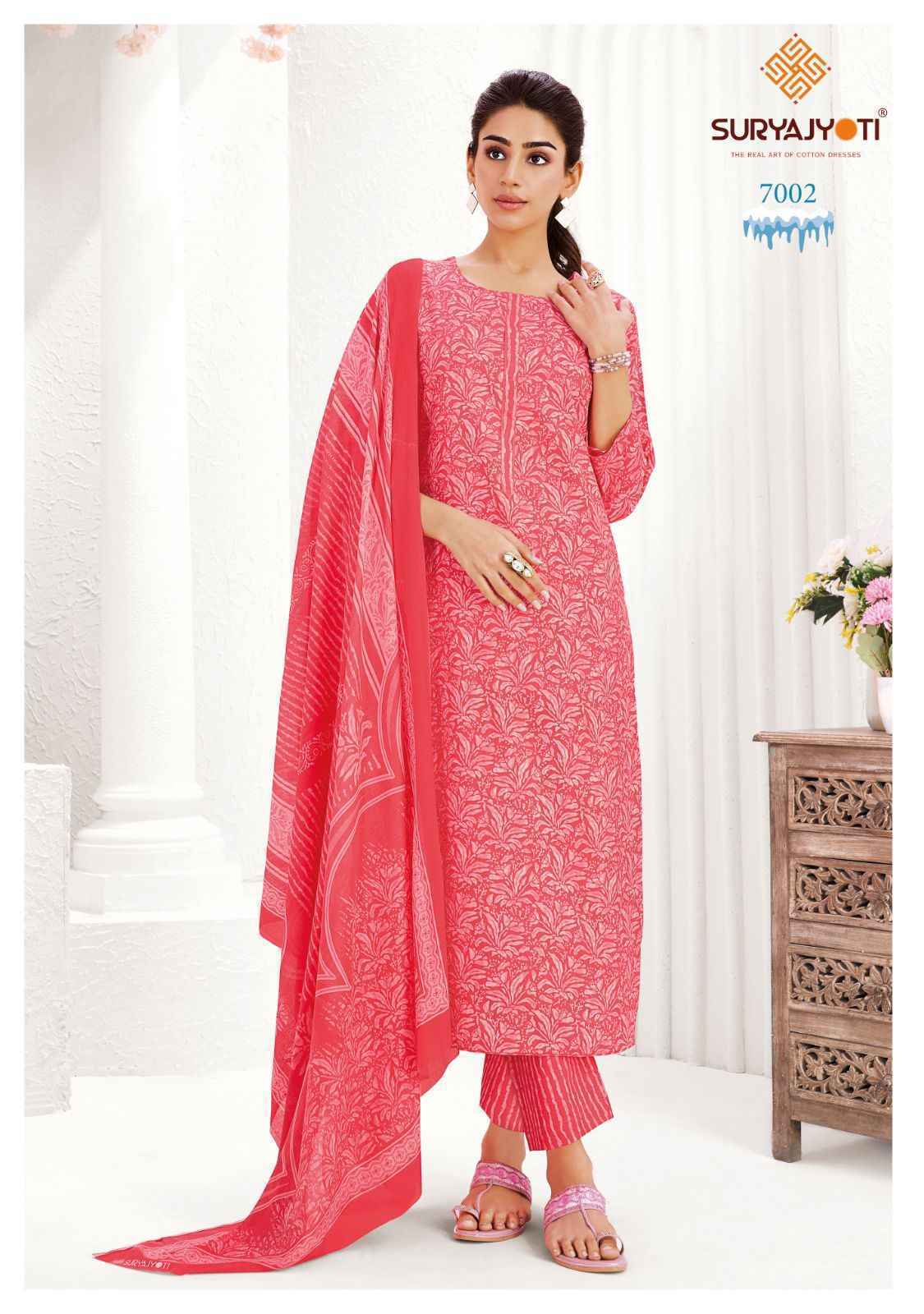 Suryajyoti Ice Look Vol 7 Readymade Cotton Suits Wholesale Price (10 pcs Catalogue )