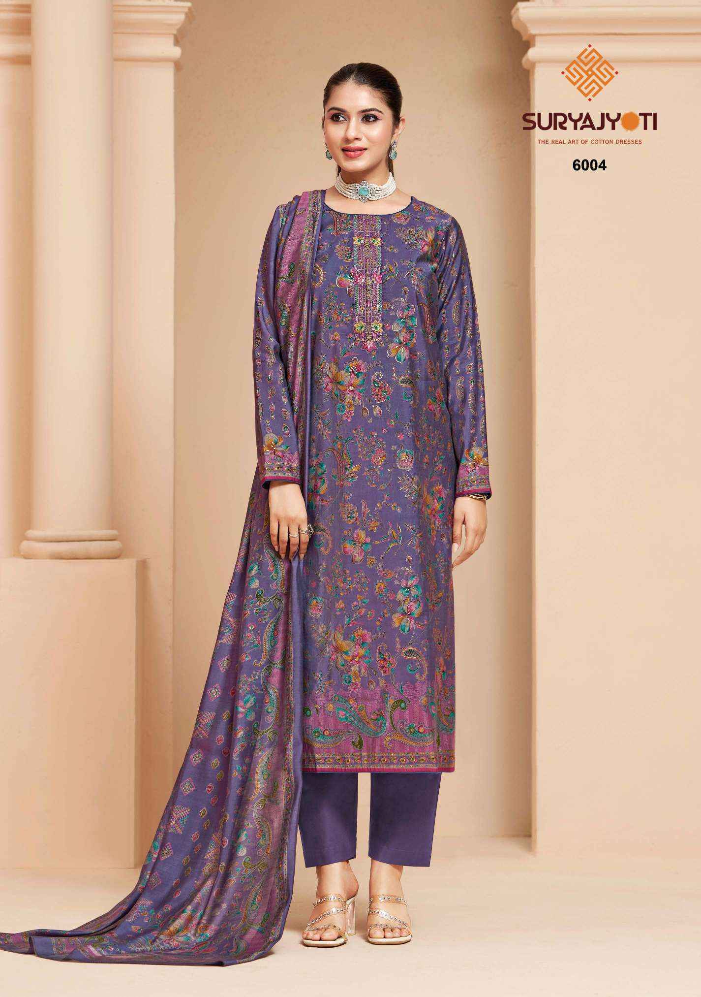 Suryajyoti Kajal Vol 6 Wholesale Dress Material Online