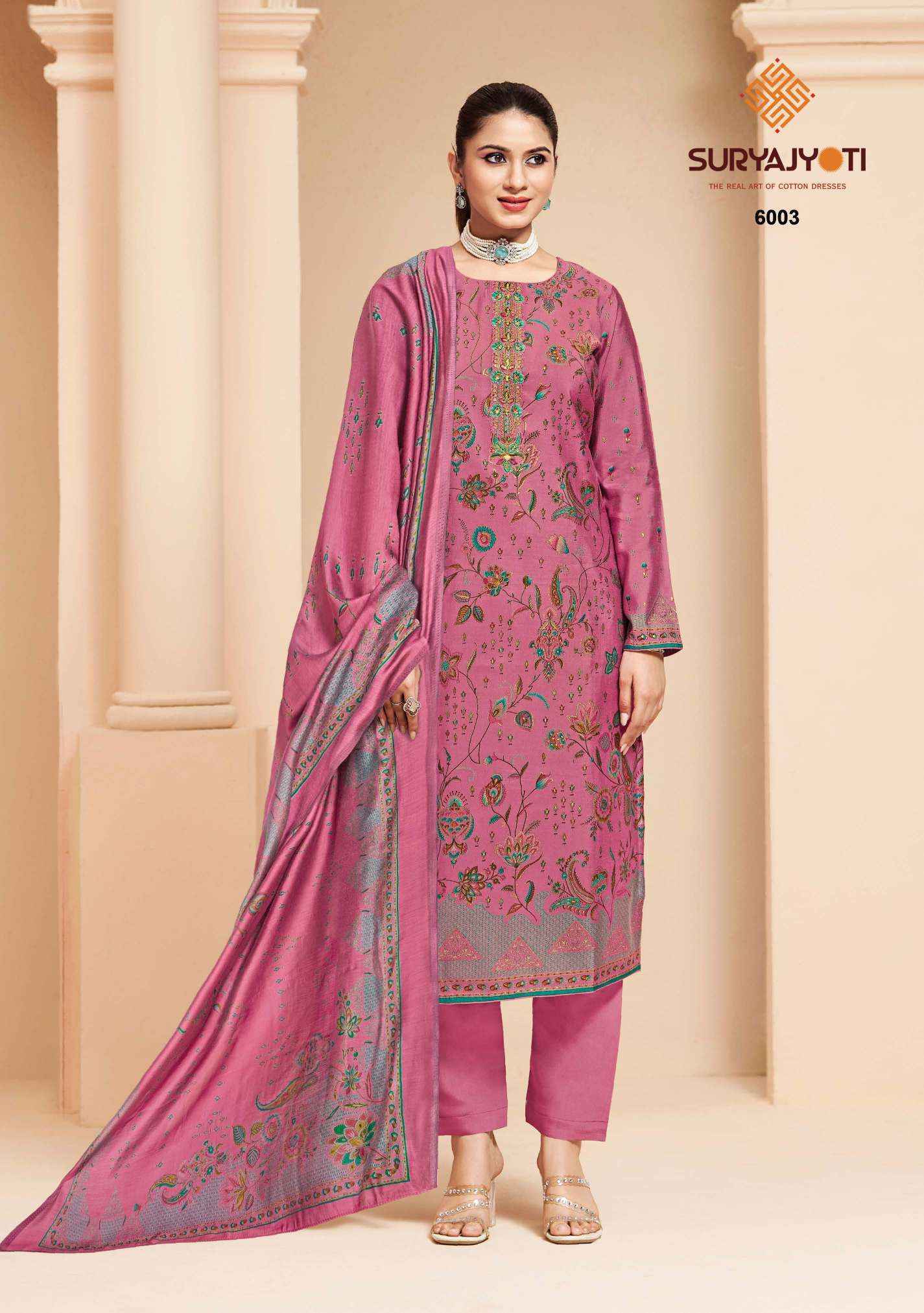 Suryajyoti Kajal Vol 6 Wholesale Dress Material Online