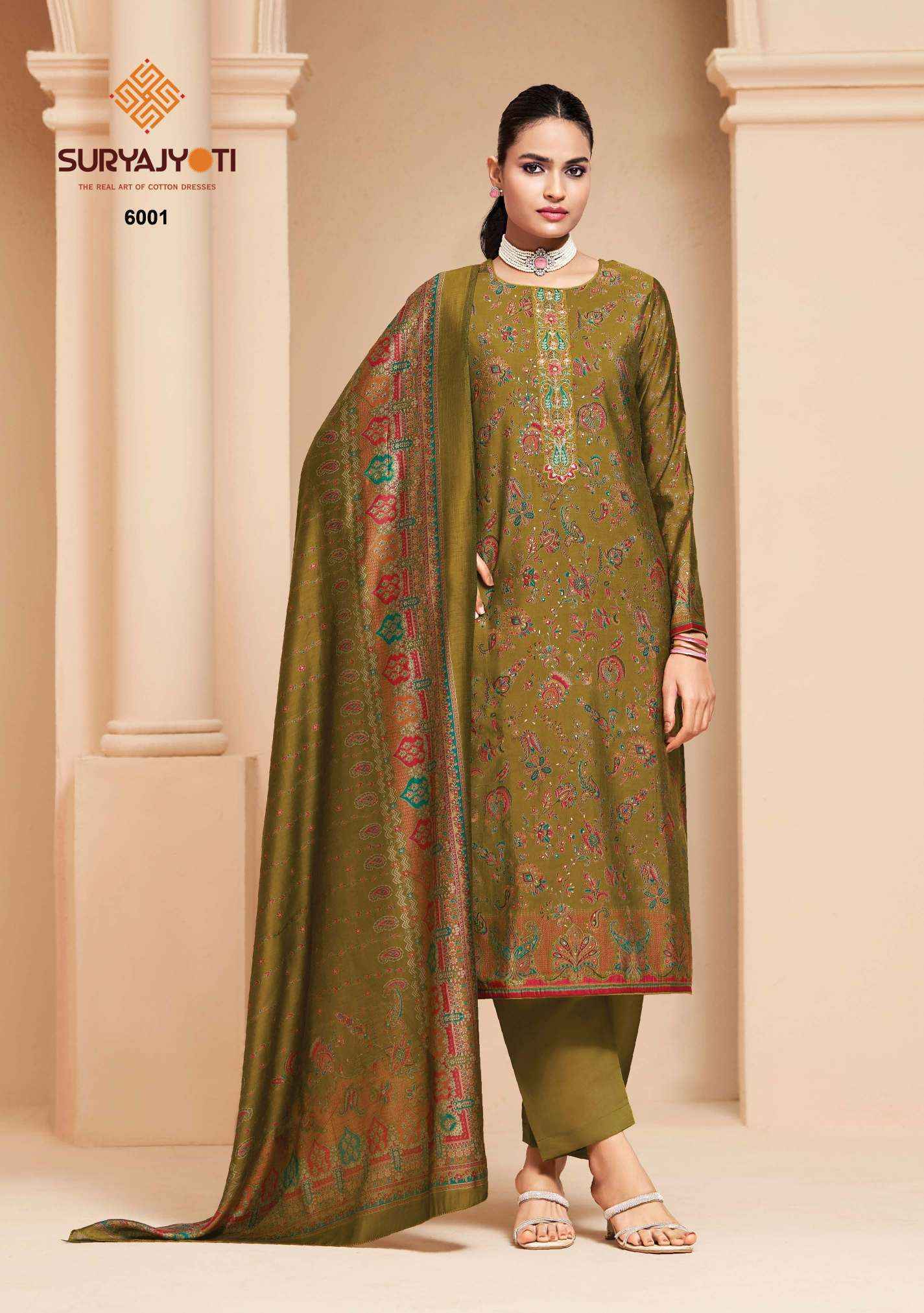 Suryajyoti Kajal Vol 6 Wholesale Dress Material Online