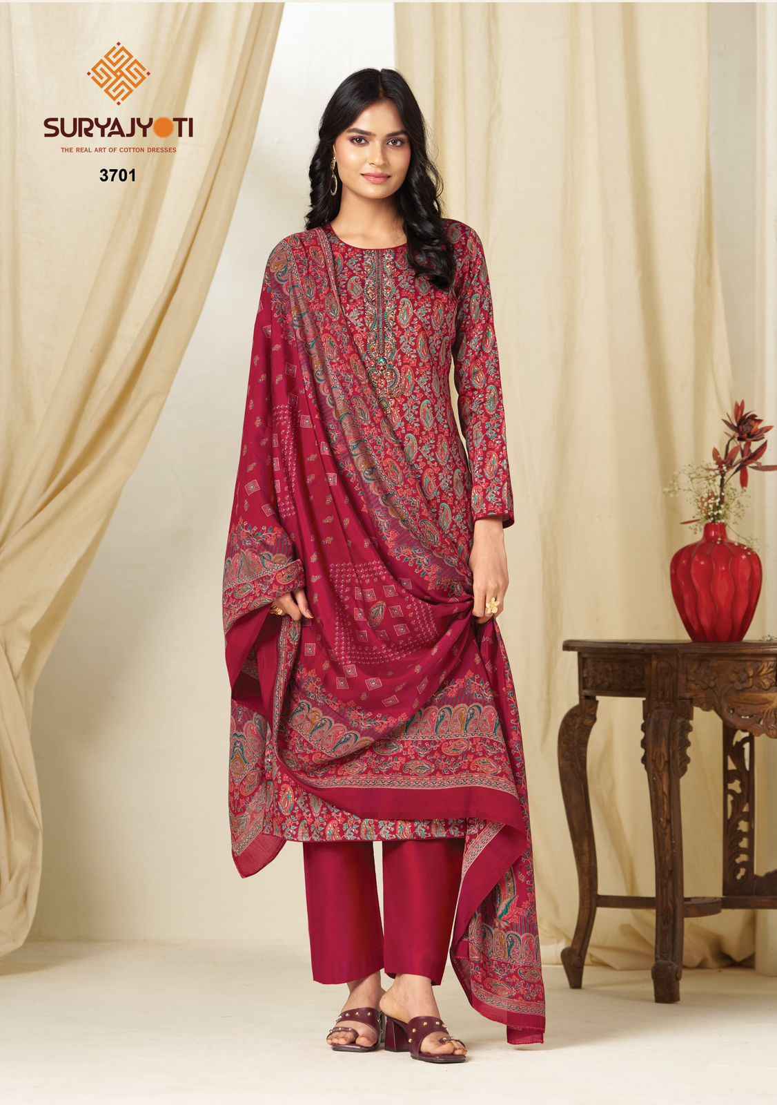 Suryajyoti Kalki Vol 37 Jam Satin Dress Material Wholesale Price 8 Pcs Catalouge