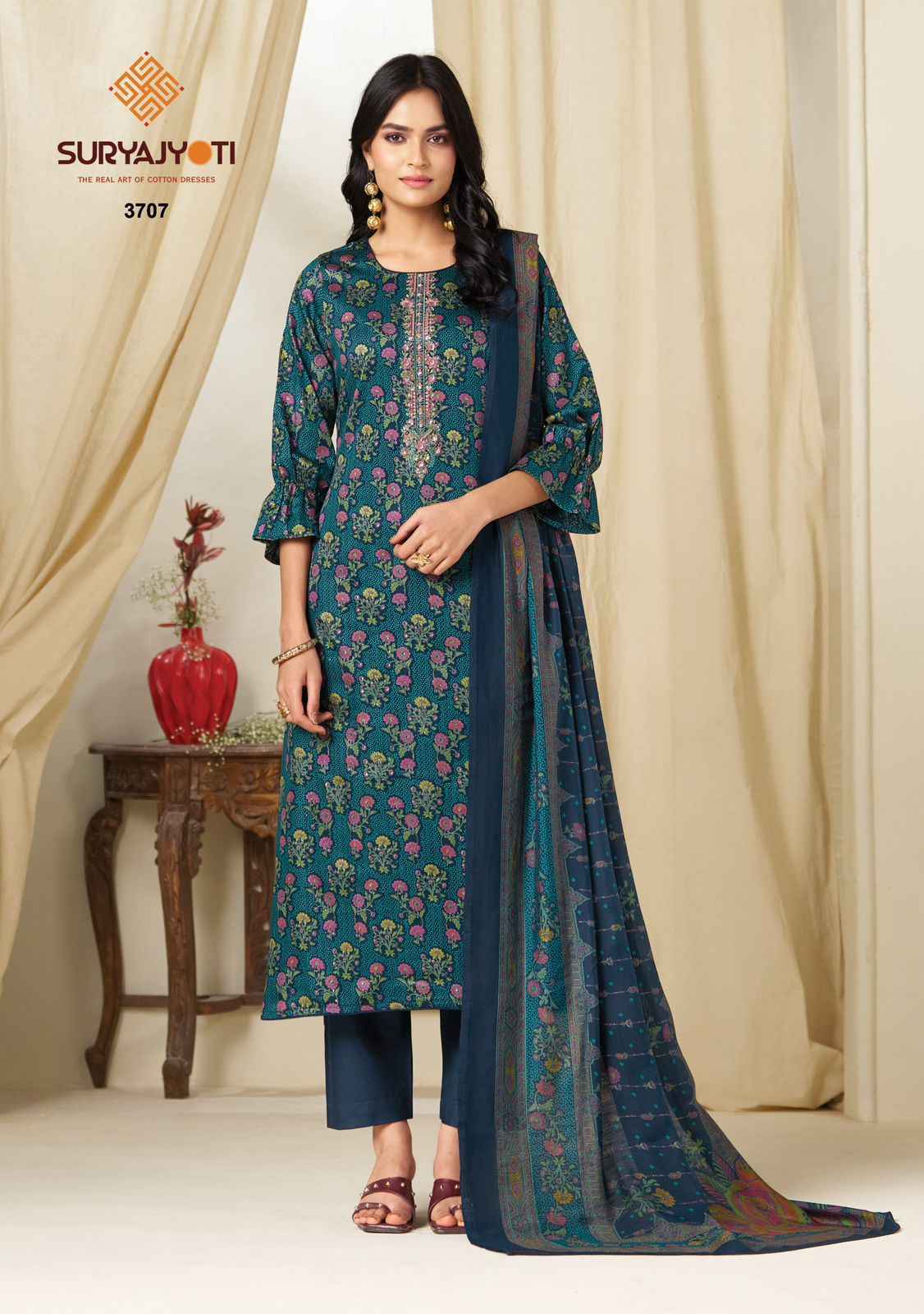 Suryajyoti Kalki Vol 37 Jam Satin Dress Material Wholesale Price 8 Pcs Catalouge