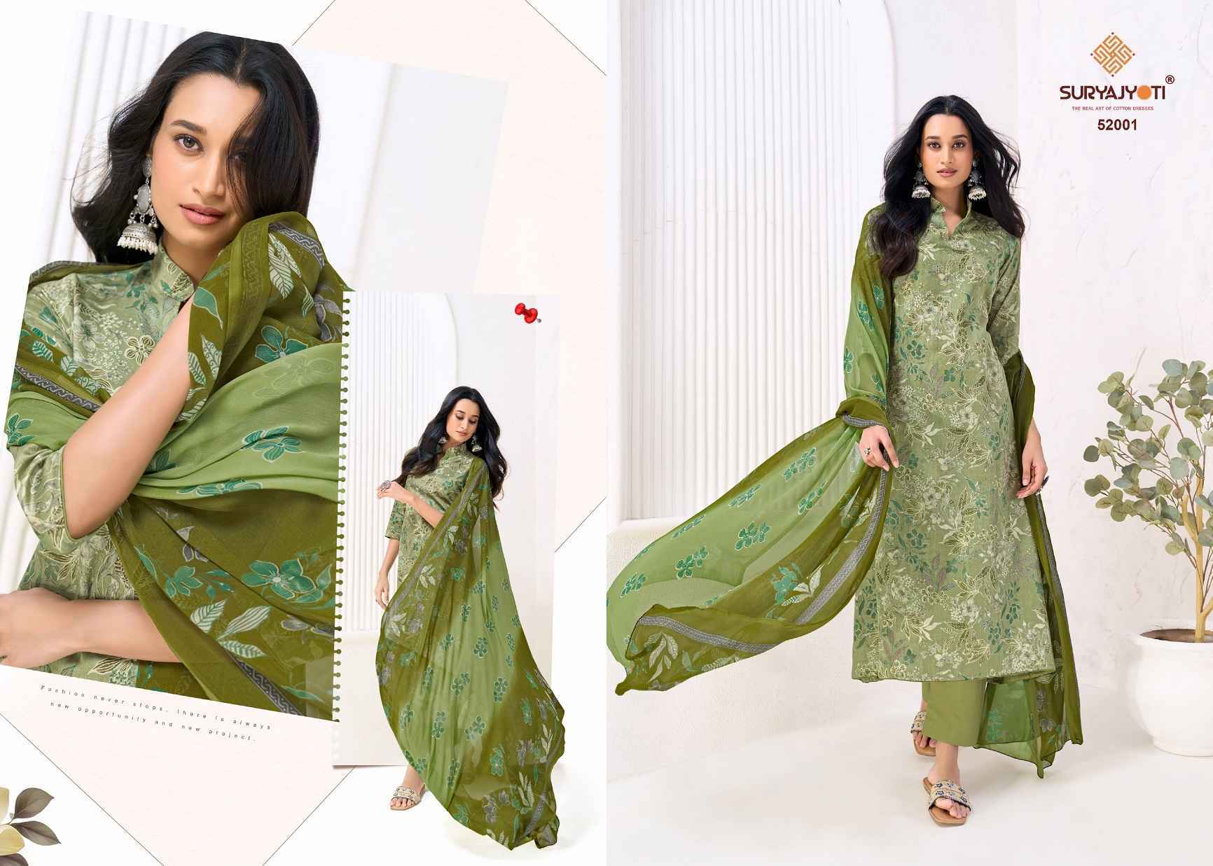 Suryajyoti Naishaa Vol 52 Jam Satin Dress Material Wholesale Price 10 pcs Catalogue