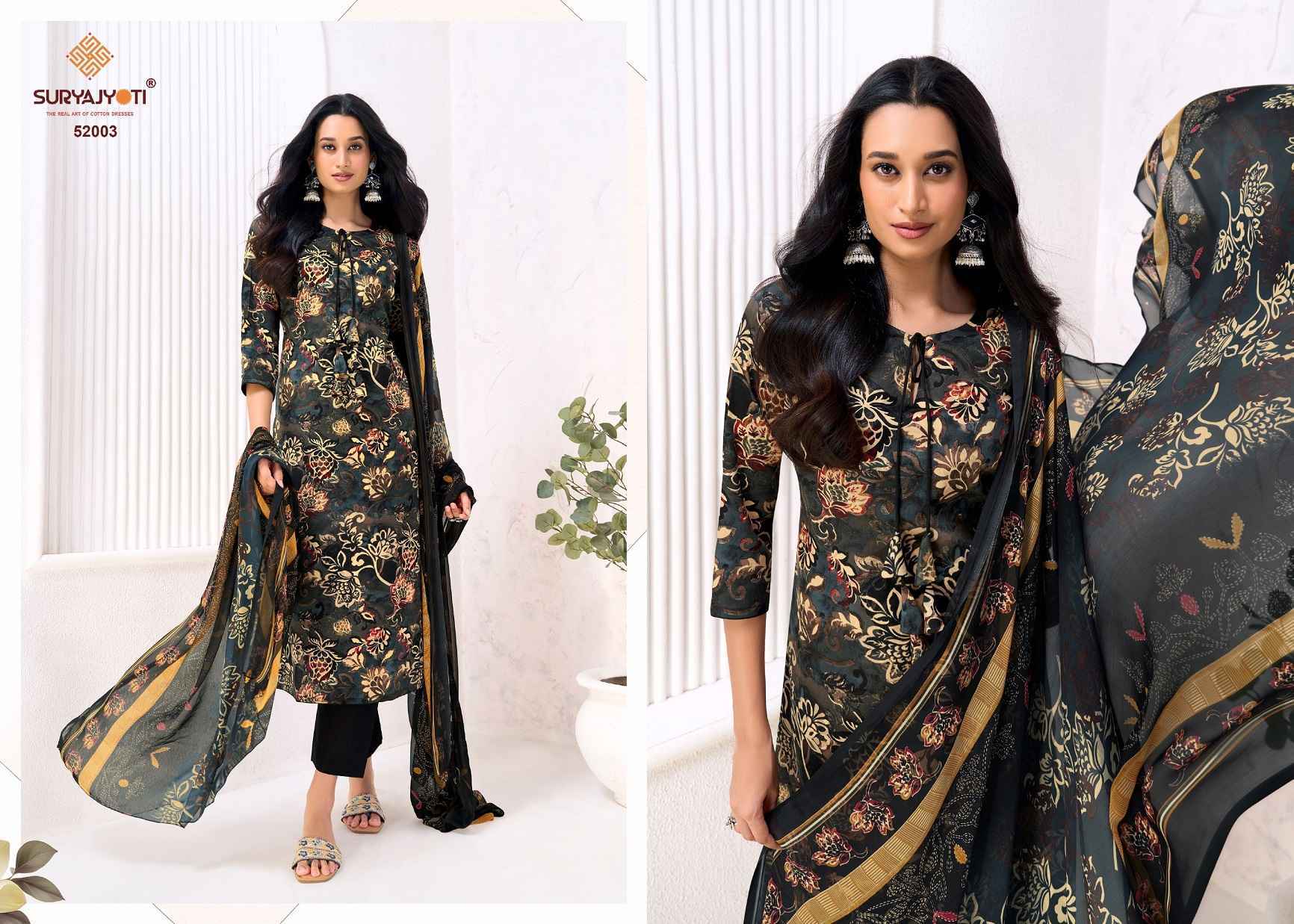 Suryajyoti Naishaa Vol 52 Jam Satin Dress Material Wholesale Price 10 pcs Catalogue