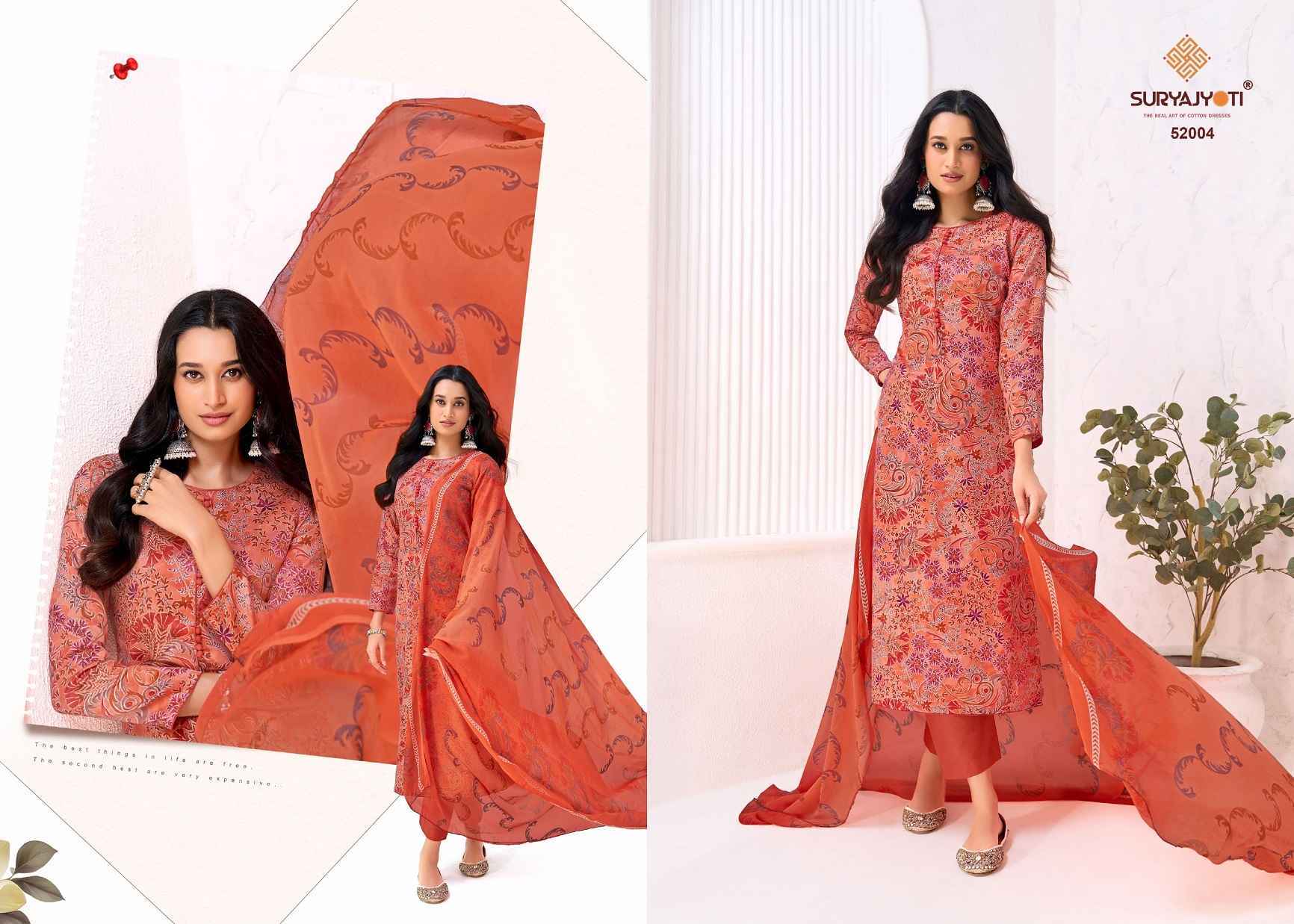 Suryajyoti Naishaa Vol 52 Jam Satin Dress Material Wholesale Price 10 pcs Catalogue