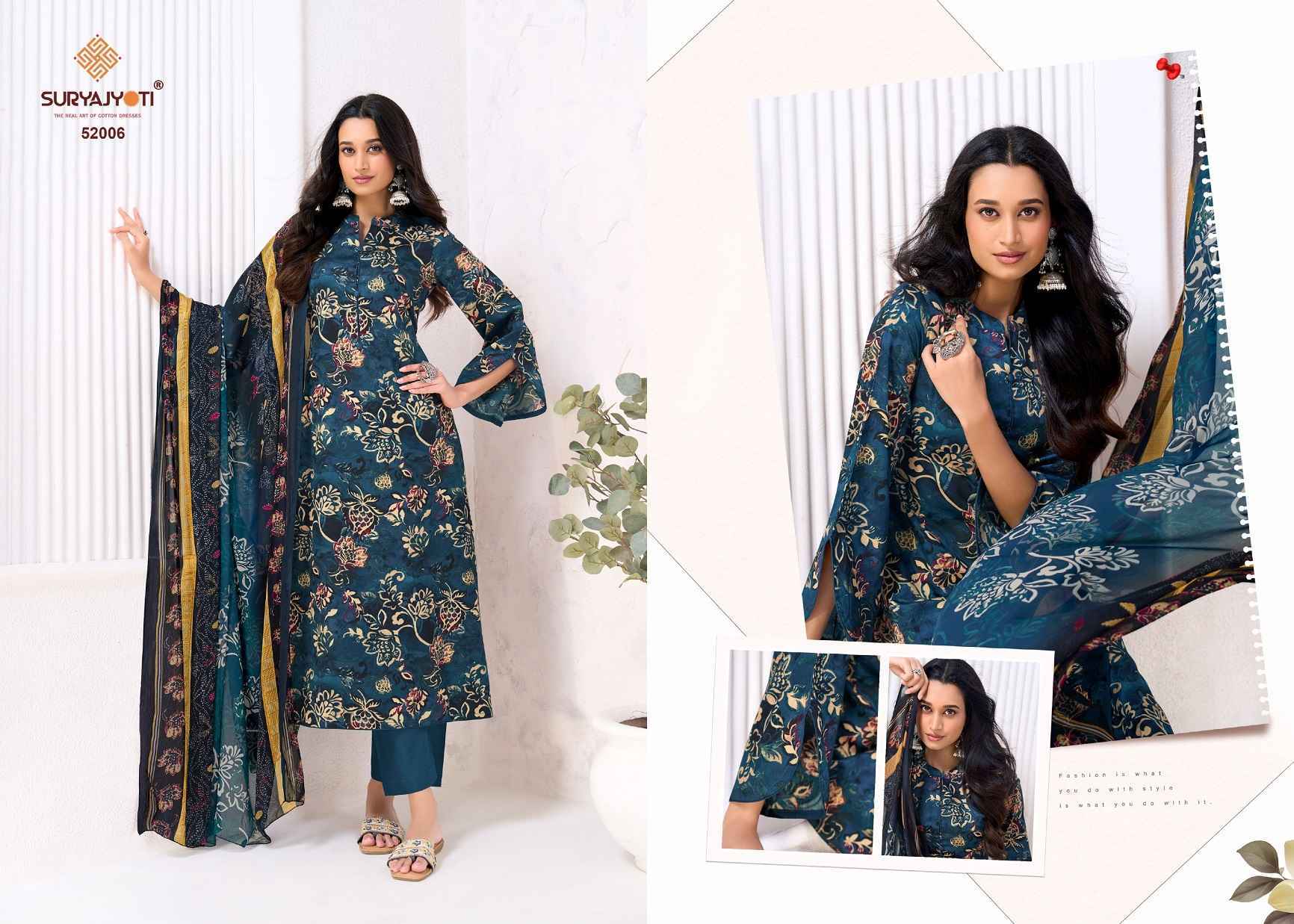 Suryajyoti Naishaa Vol 52 Jam Satin Dress Material Wholesale Price 10 pcs Catalogue