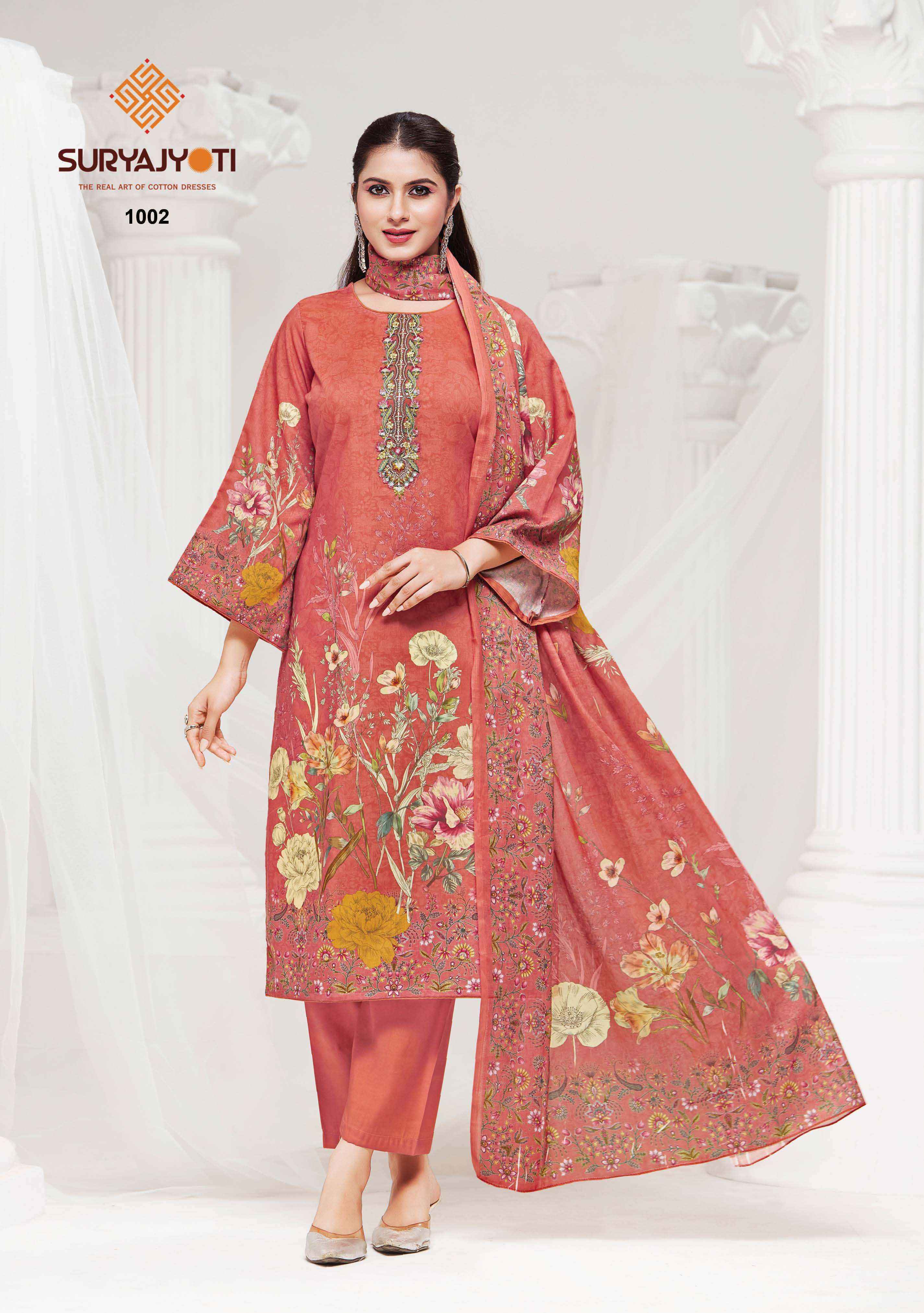 Suryajyoti Nazakat Vol 1 Cotton Dress Material Wholesale Collection ( 6 Pcs Catalog )