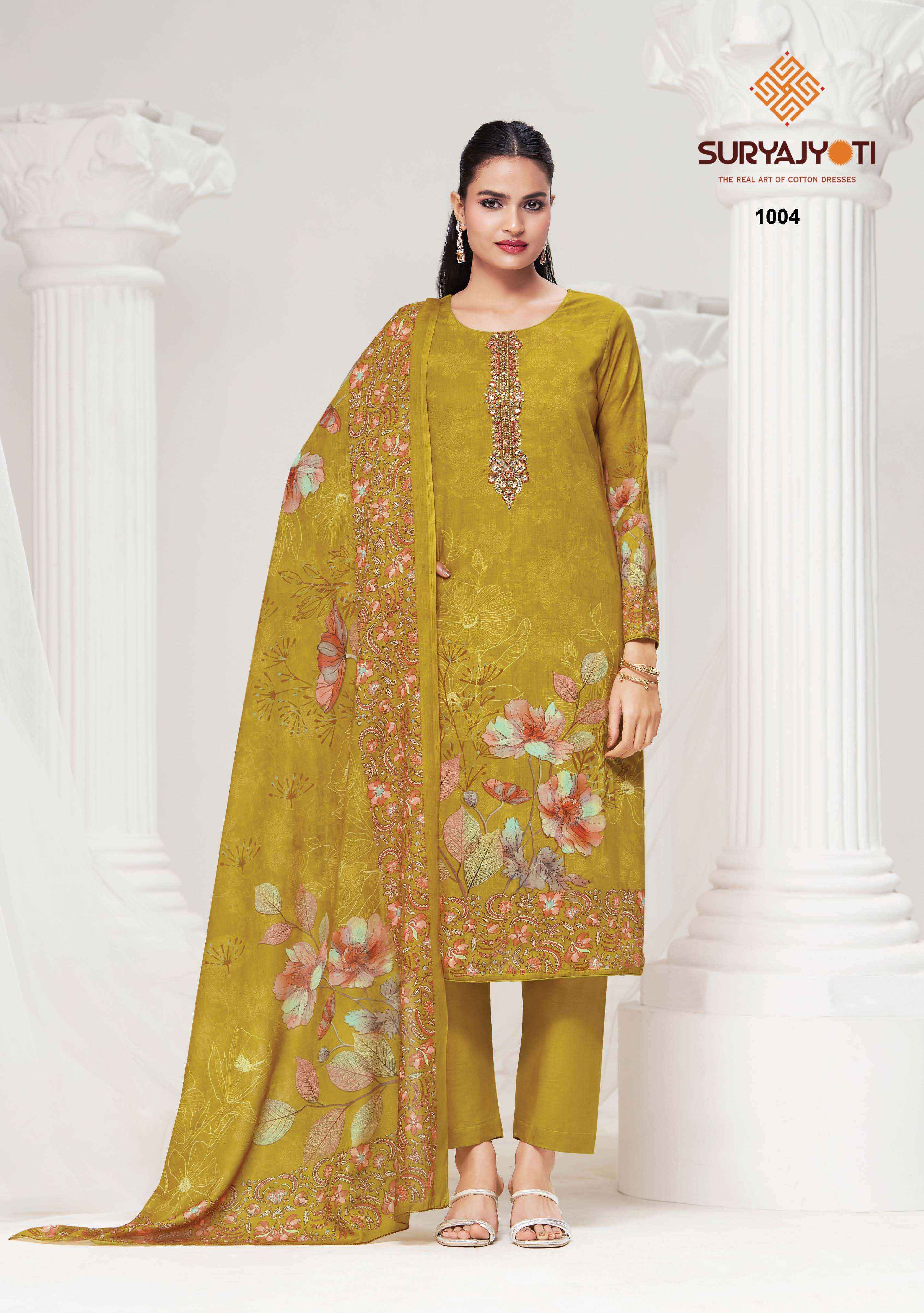 Suryajyoti Nazakat Vol 1 Cotton Dress Material Wholesale Collection ( 6 Pcs Catalog )