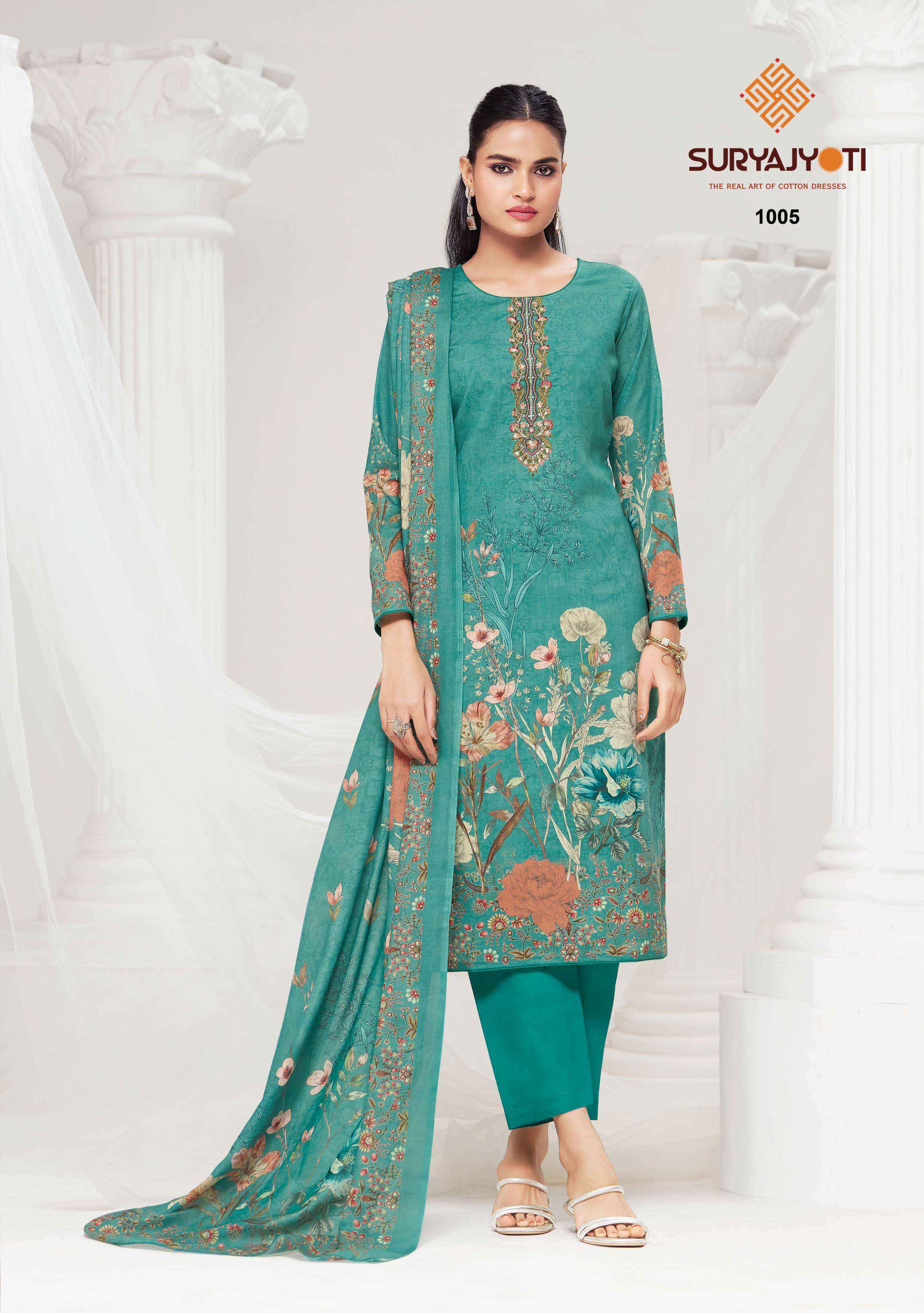 Suryajyoti Nazakat Vol 1 Cotton Dress Material Wholesale Collection ( 6 Pcs Catalog )