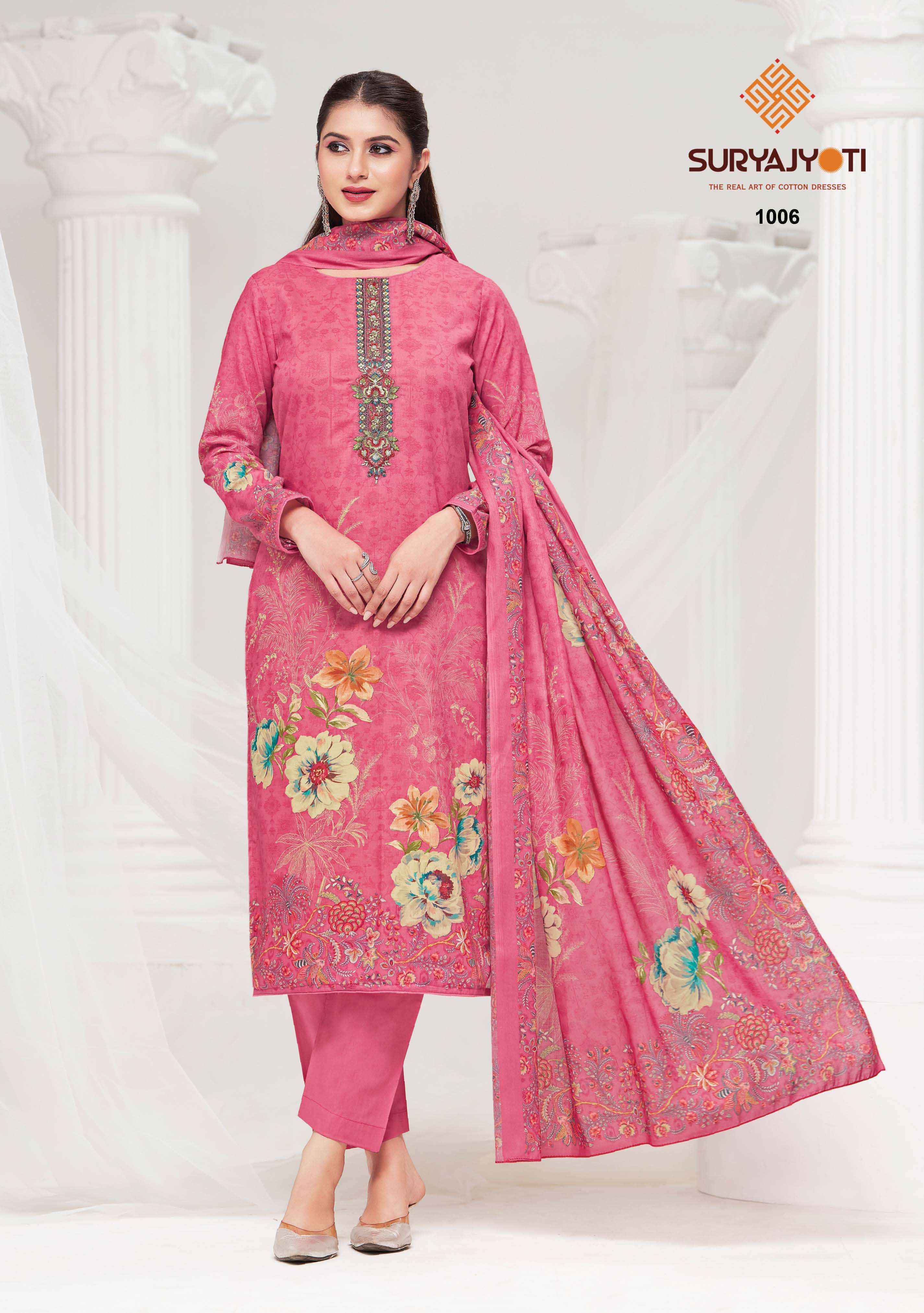 Suryajyoti Nazakat Vol 1 Cotton Dress Material Wholesale Collection ( 6 Pcs Catalog )