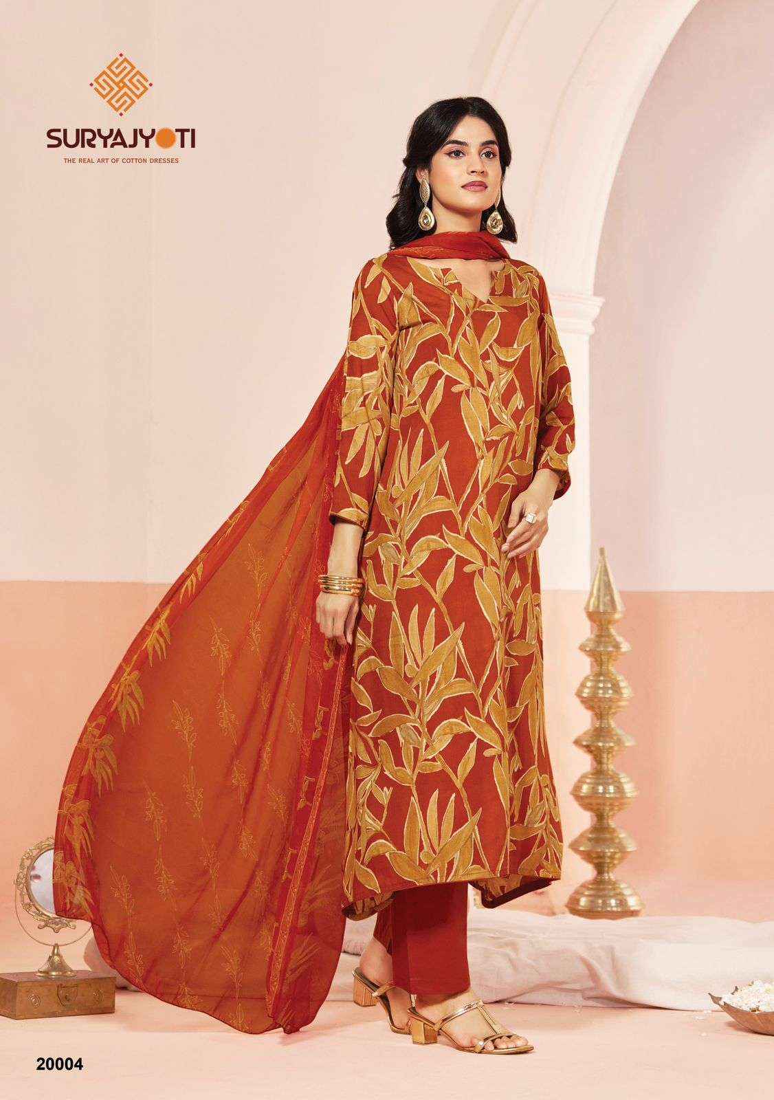 Suryajyoti Princess Vol 20 Rayon Dress Material Wholesale Price ( 10 Pcs Catalogue )