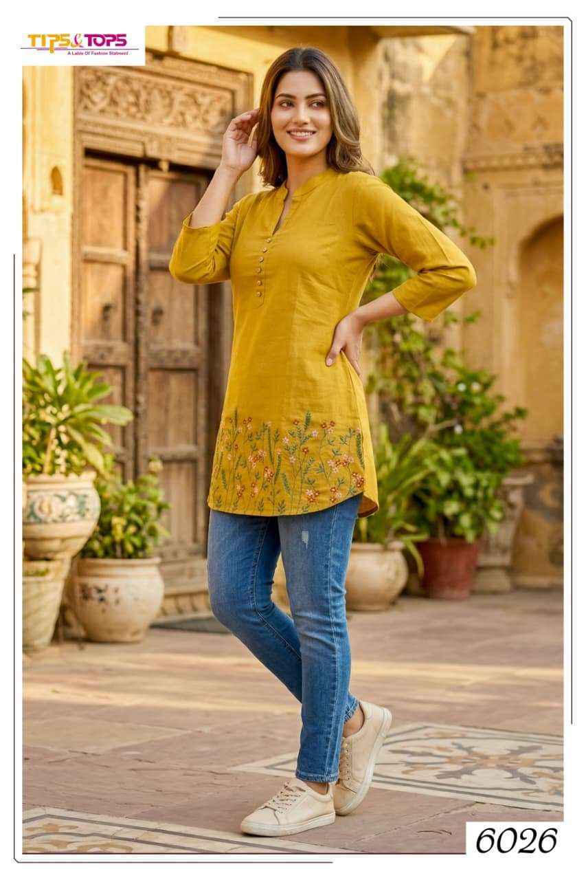 Tips & Tops Polo Rayon Weastern Top Wholesale Price ( 6 pcs Catalogue )