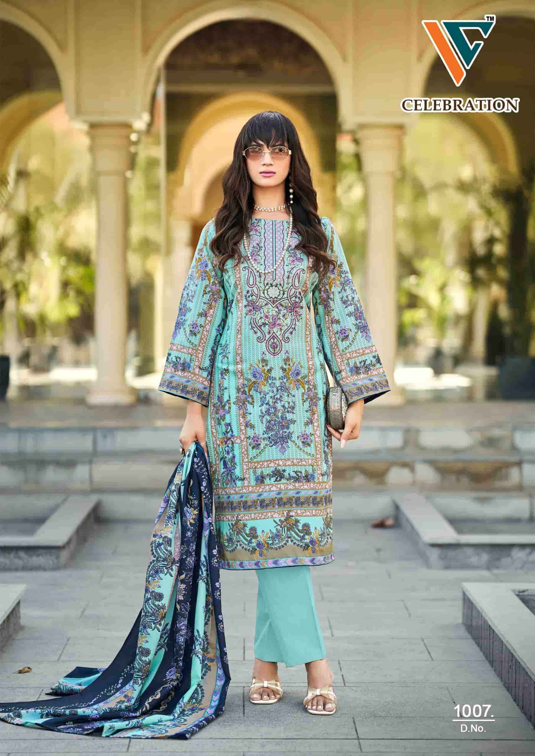 Vandana Fashion Celebration Vol 1 Designer Printed Cotton Dress Material Wholesale Collection ( 8 Pcs Catalog )