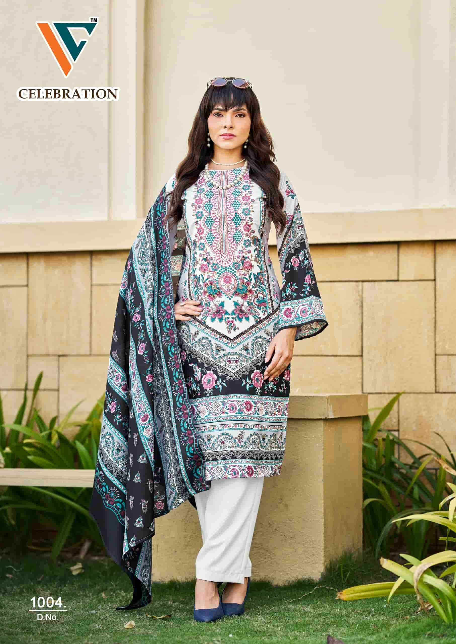 Vandana Fashion Celebration Vol 1 Designer Printed Cotton Dress Material Wholesale Collection ( 8 Pcs Catalog )