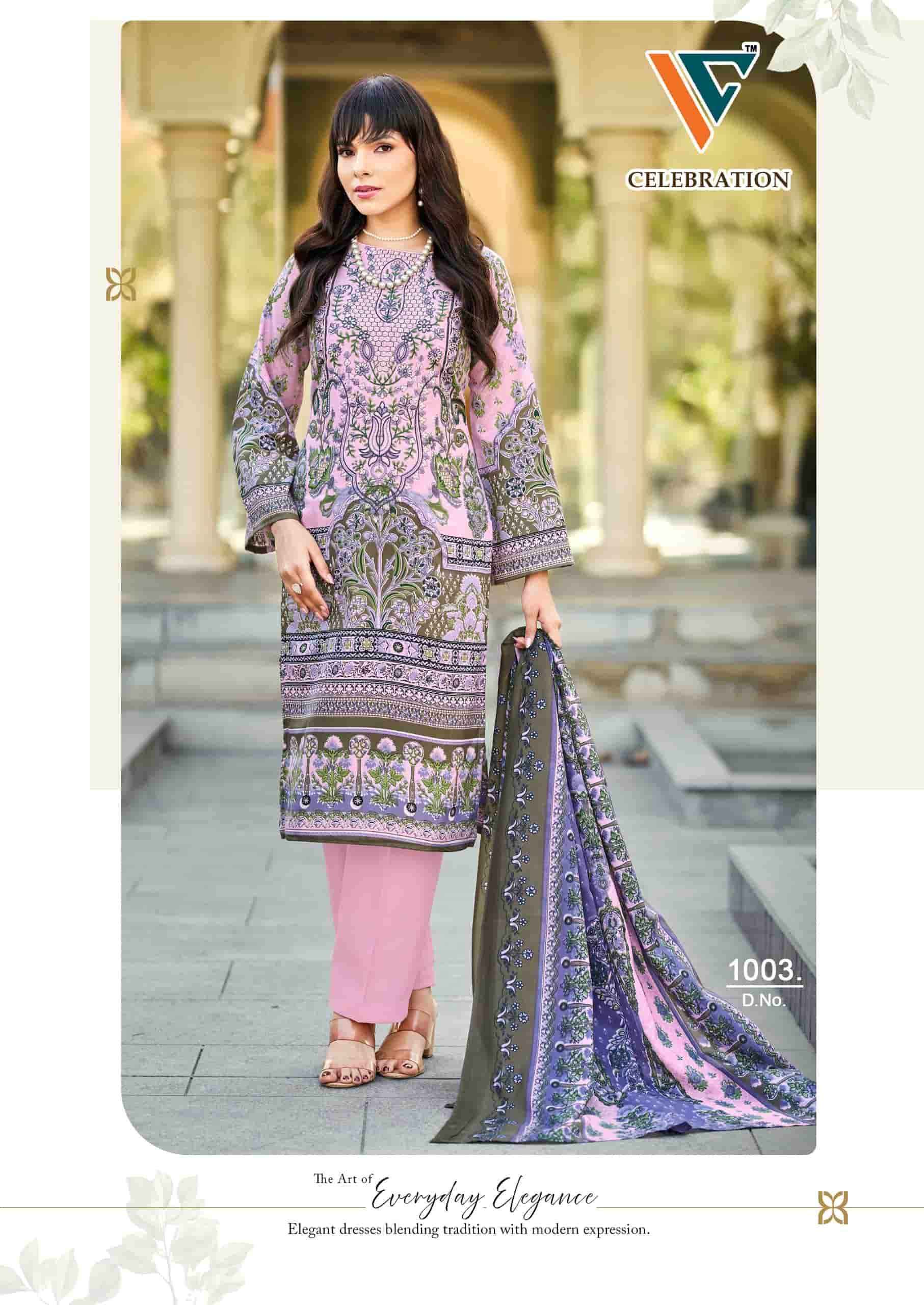Vandana Fashion Celebration Vol 1 Designer Printed Cotton Dress Material Wholesale Collection ( 8 Pcs Catalog )