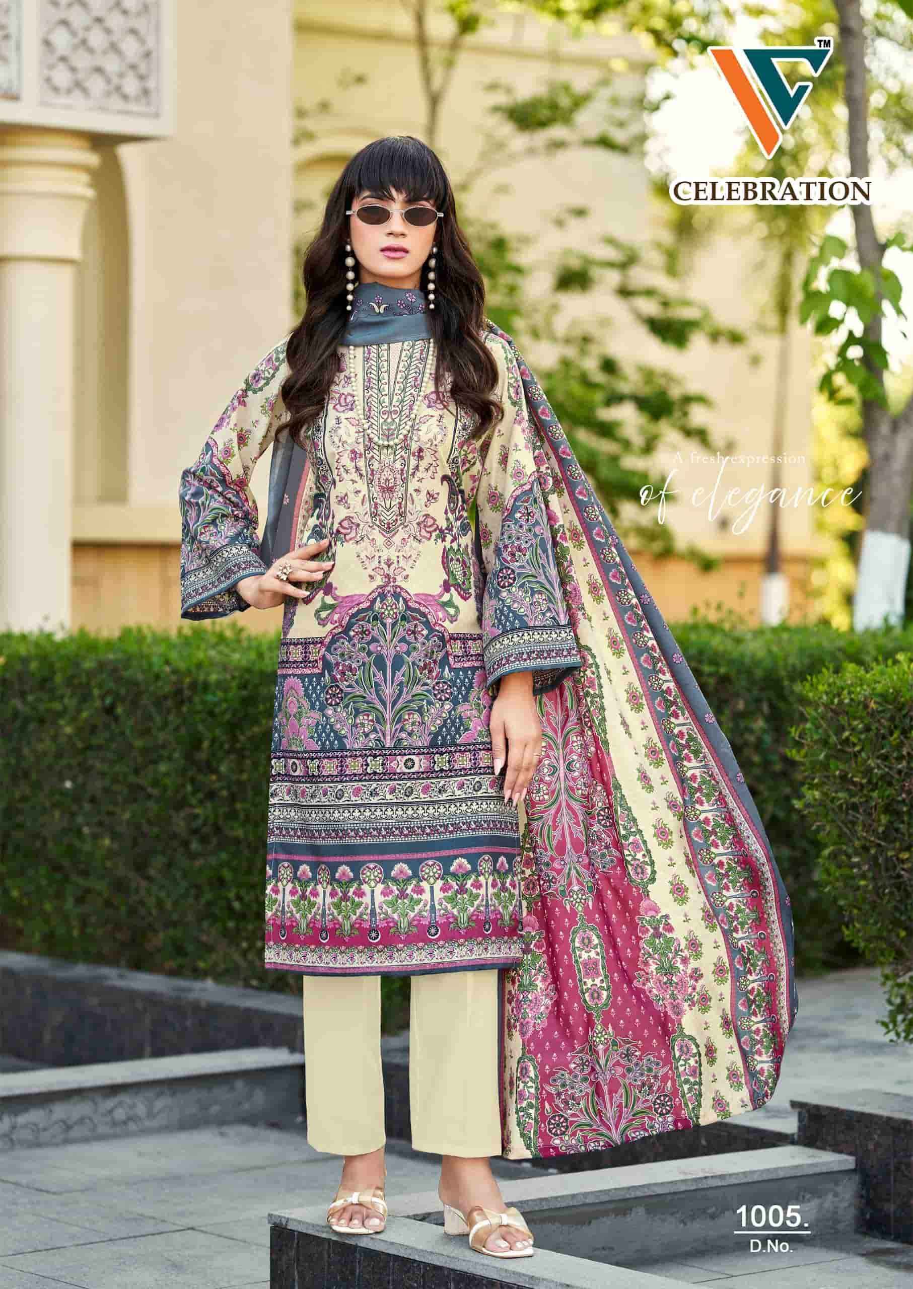 Vandana Fashion Celebration Vol 1 Designer Printed Cotton Dress Material Wholesale Collection ( 8 Pcs Catalog )