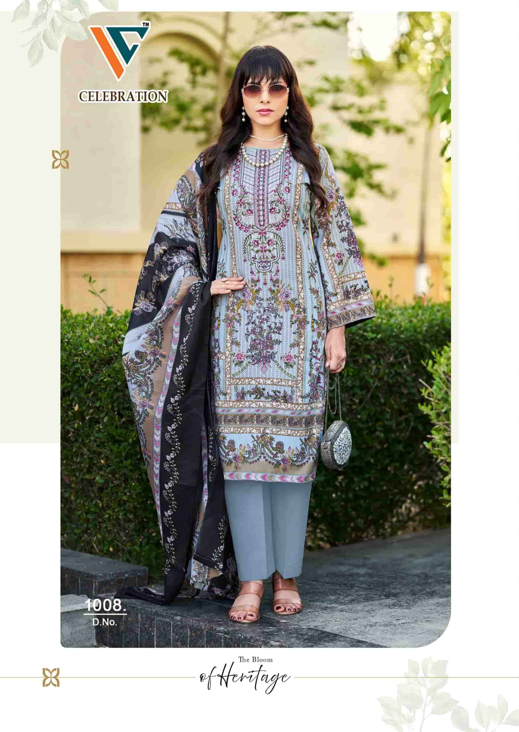 Vandana Fashion Celebration Vol 1 Designer Printed Cotton Dress Material Wholesale Collection ( 8 Pcs Catalog )