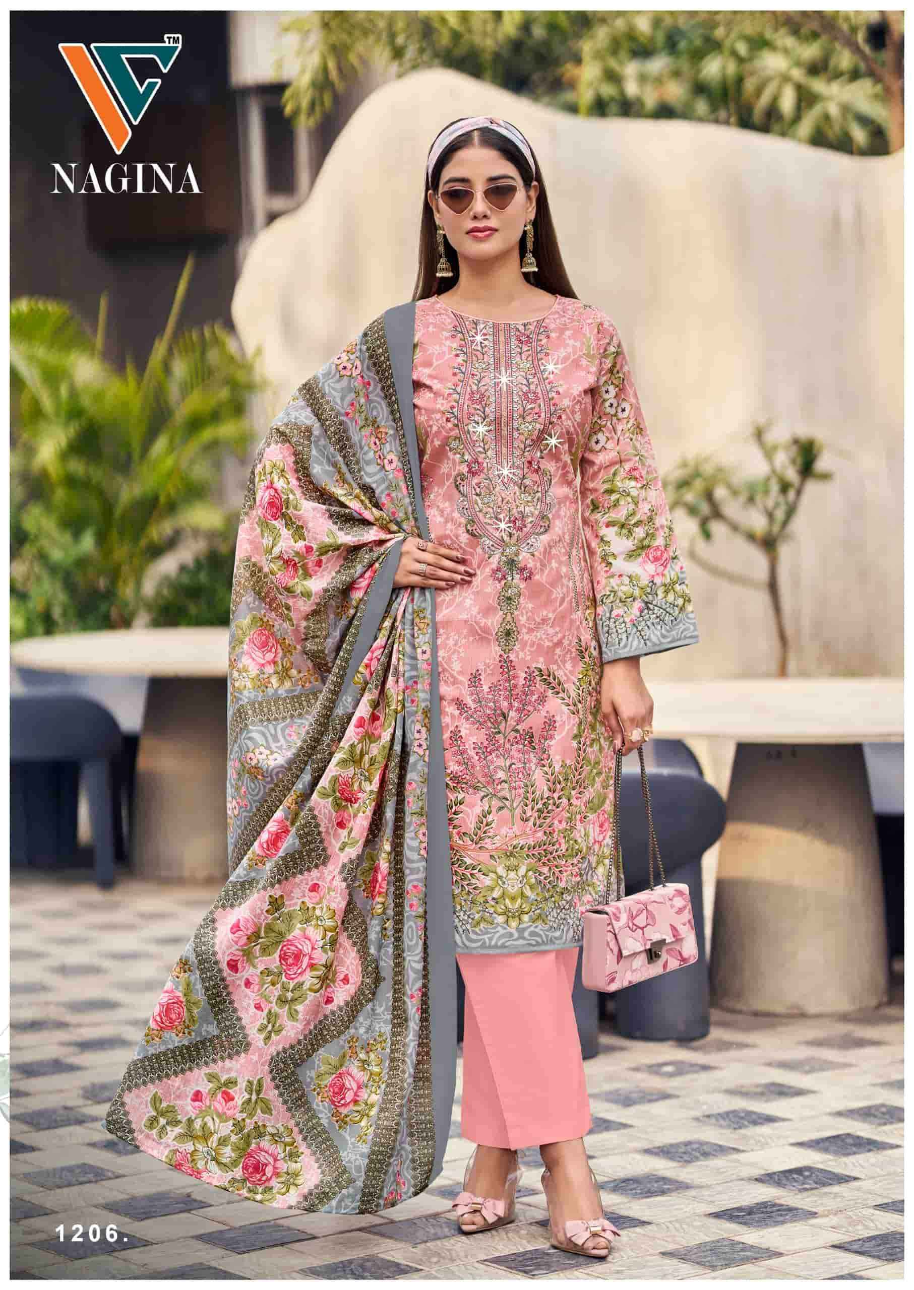 Vandana Fashion Nagina Vol 12 Unstitch Cotton Dress Material Catalog Suppliers
