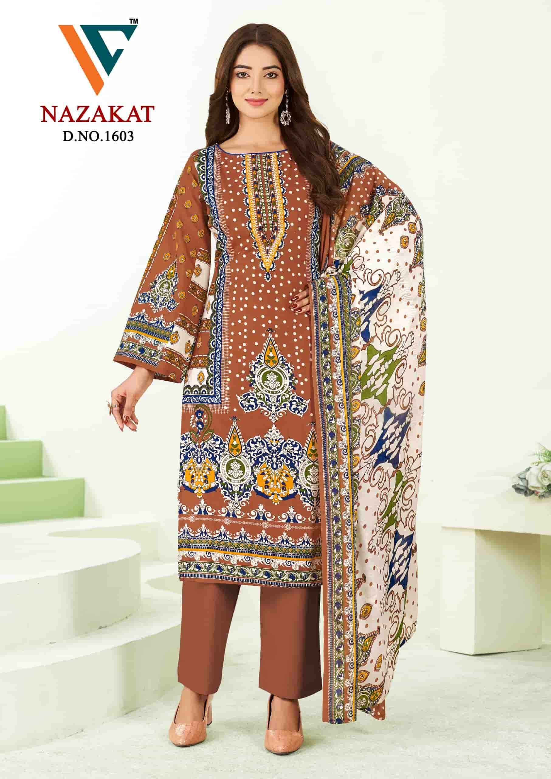 Vandana Fashion Nazakat Vol 16 Printed Cotton Dress Material Wholesale Collection ( 8 Pcs Catalog )