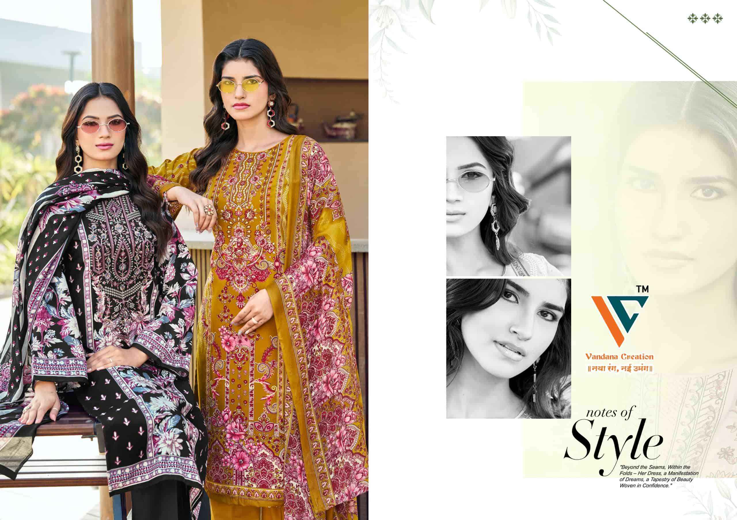 Vandana Fashion Shahzadi Vol 9 Cotton Dress Material Wholesale Price ( 8 Pcs Catalogue )