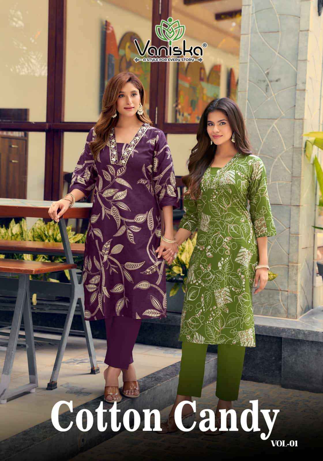 Vaniska Cotton Candy Vol 1 Cotton Readymade Suits Wholesale Price ( 6 Pcs Catalogue )