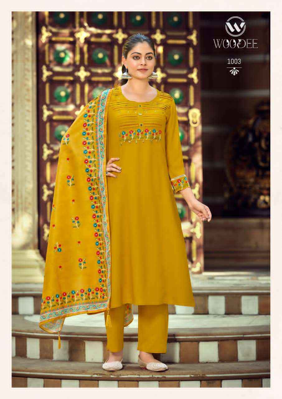 Woodee Fashion Sahiba Rayon Readymade Suits Wholesale Price ( 6 Pcs Catalogue )
