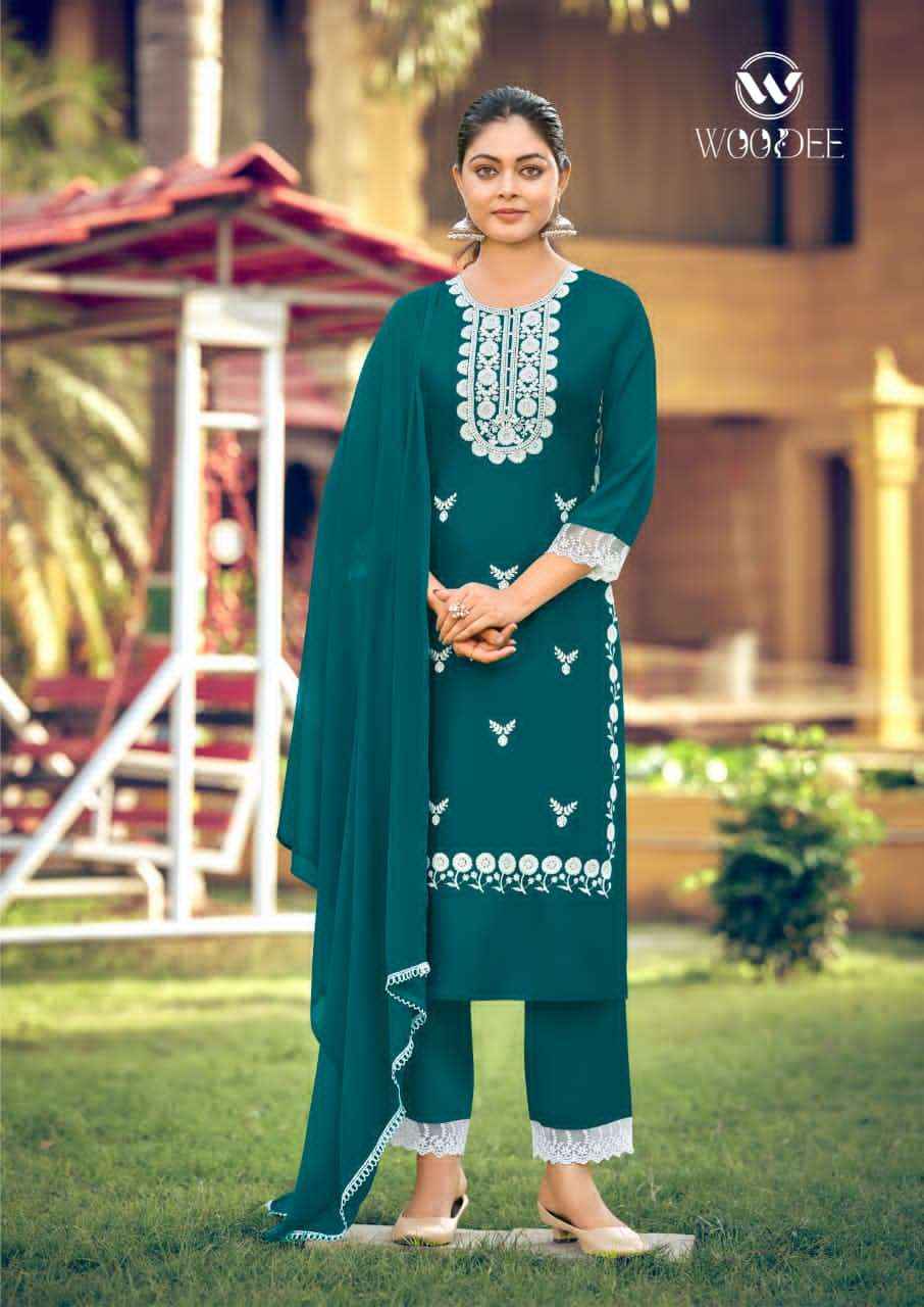 Woodee Fashion White Lotus Vol 3 Rayon Wholesale Online Price ( 6 Pcs Catalogue )