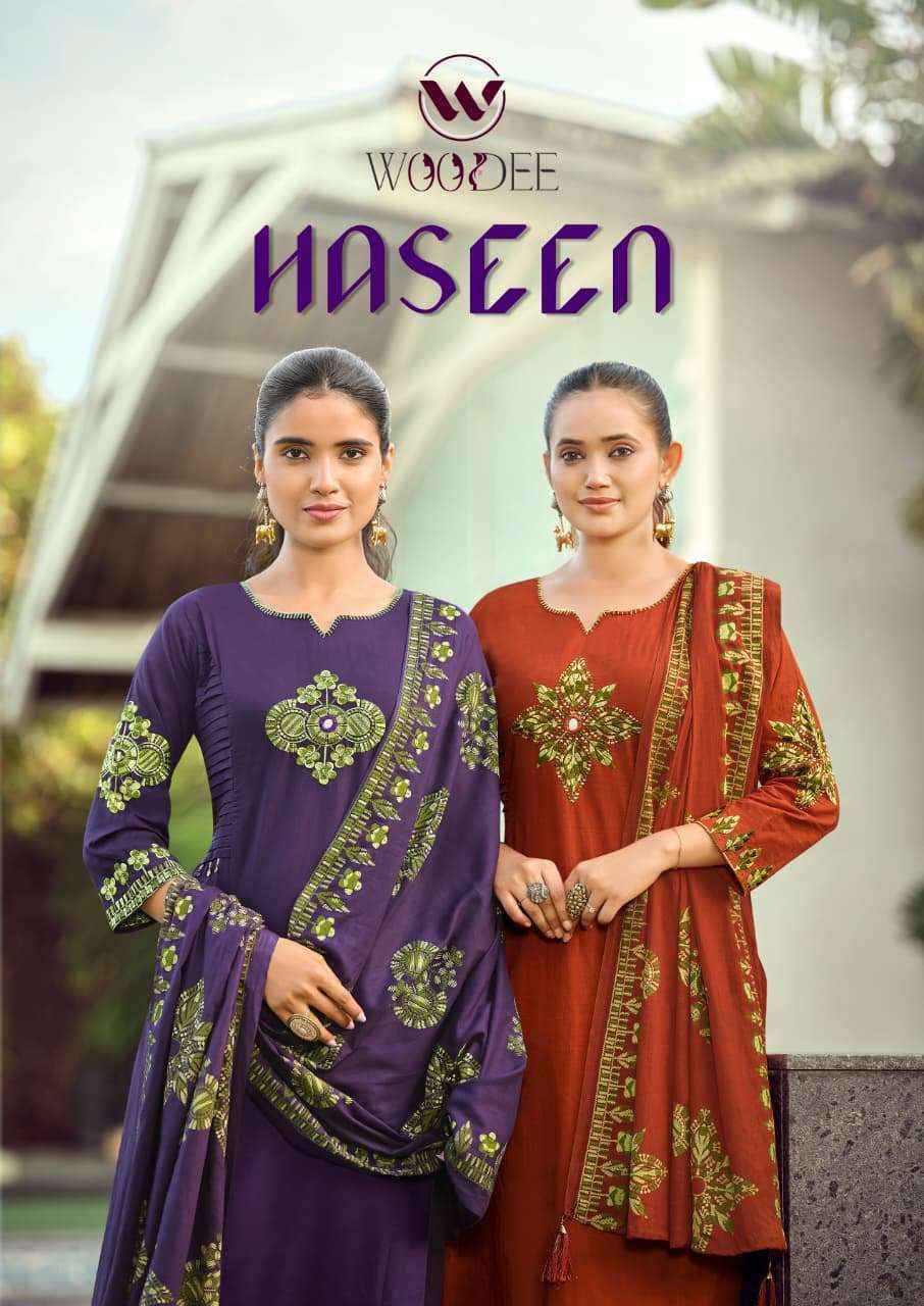 Woodee Haseen Cotton Readymade Suits