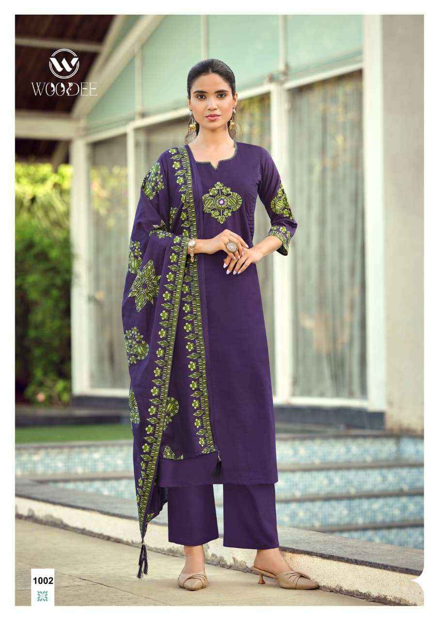 Woodee Haseen Cotton Readymade Suits
