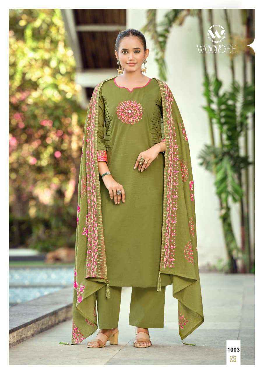 Woodee Haseen Cotton Readymade Suits