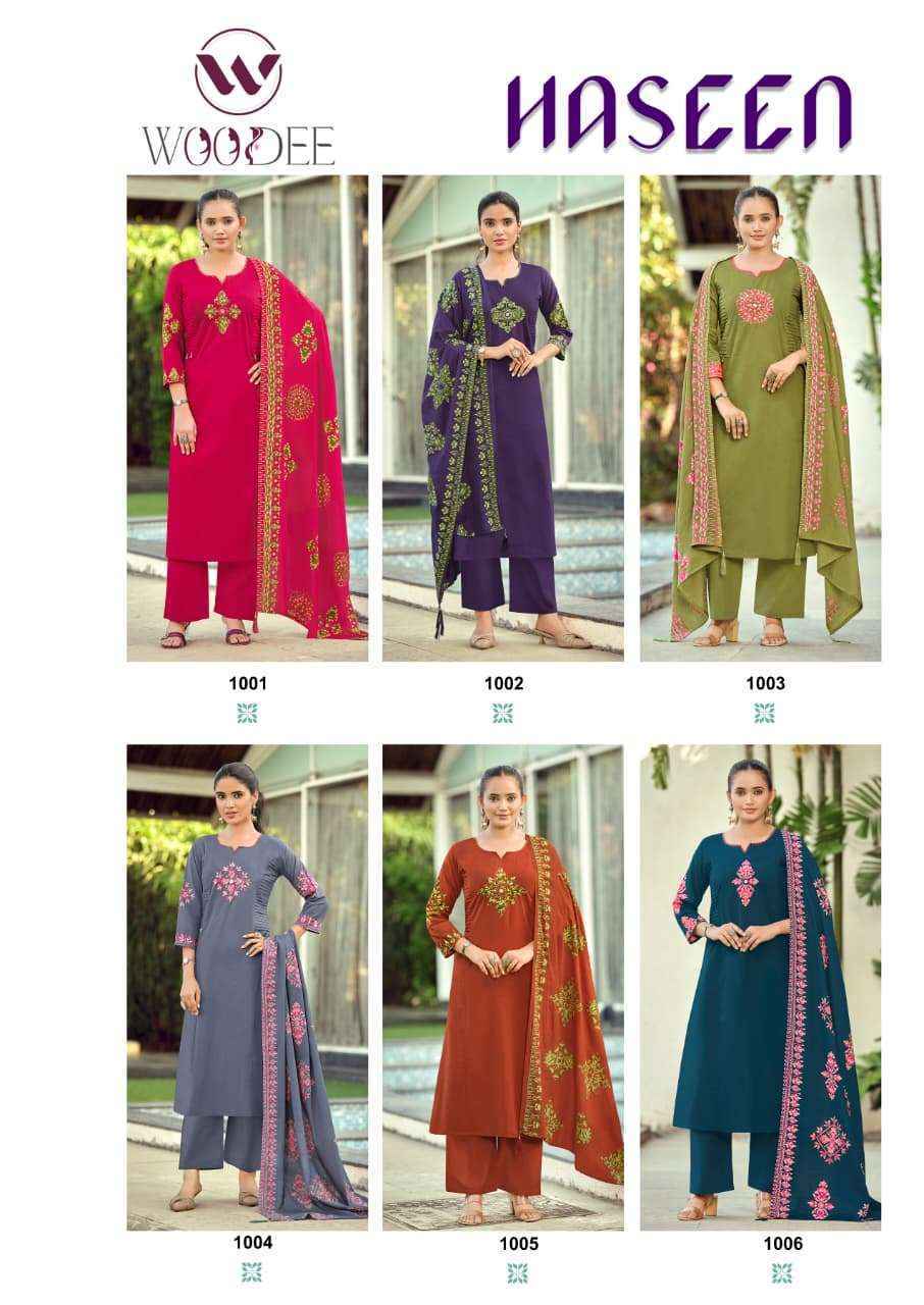 Woodee Haseen Cotton Readymade Suits