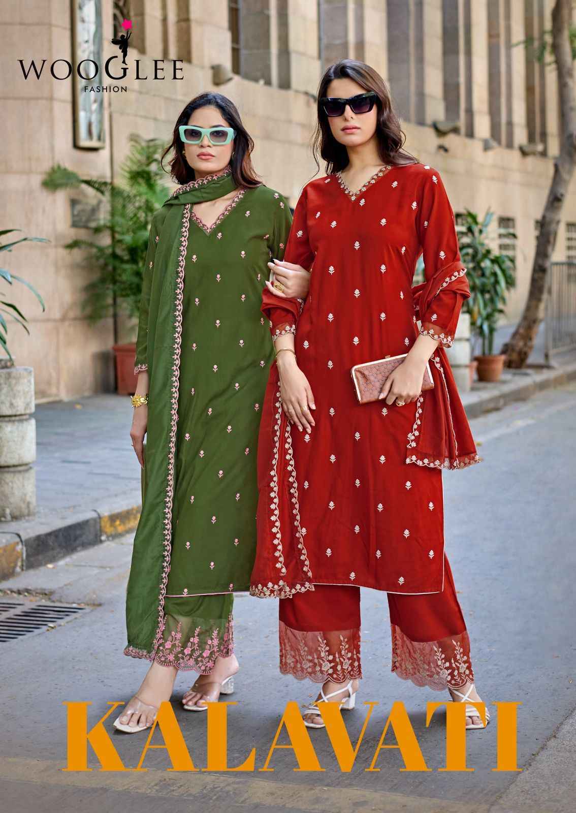 Wooglee Fashion Kalavati Rayon Kurti Combo Wholesale Price ( 4 pcs Catalogue )