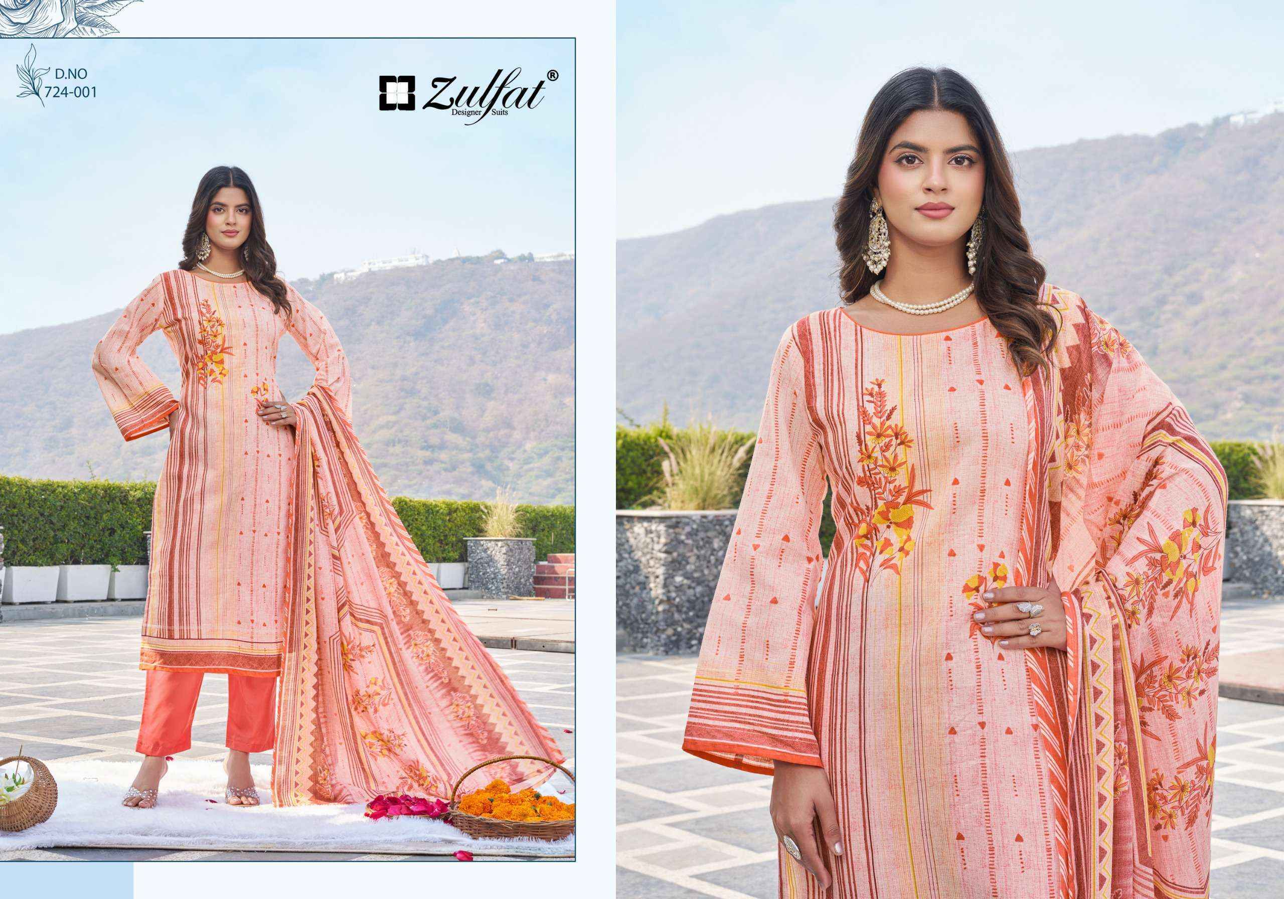 Zulfat Farida Cotton Dress Material Wholesale Online Price ( 8 pcs Catalogue )