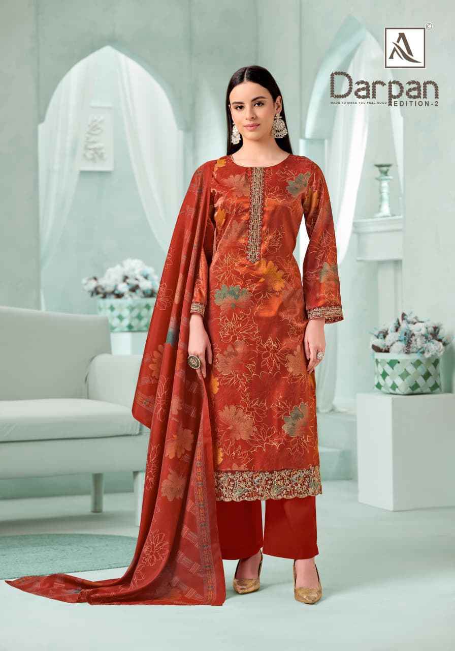 Alok Darpan Edition 2 Viscose Dress Material Wholesale Surat Rate ( 6 Pcs Catalog )