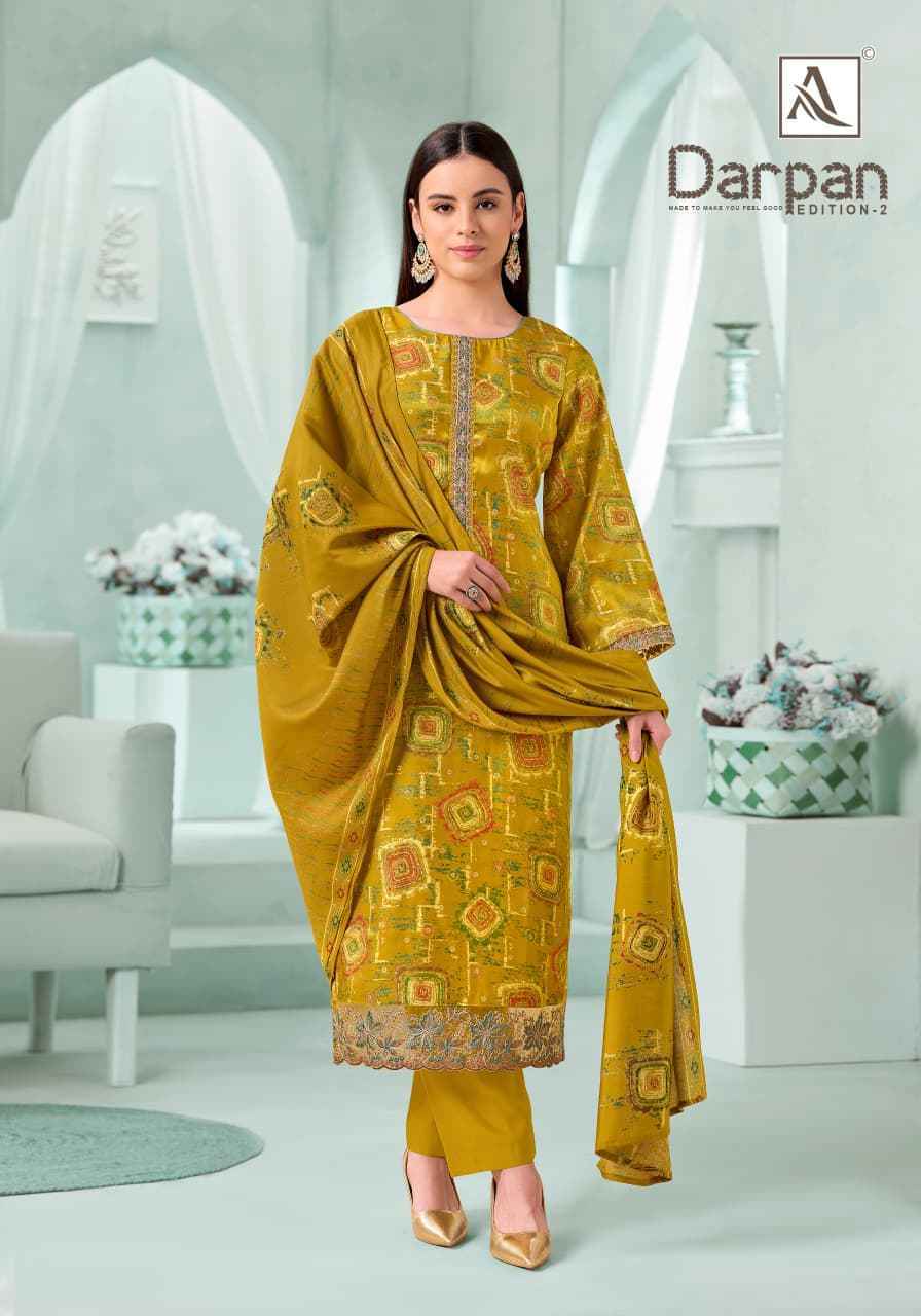 Alok Darpan Edition 2 Viscose Dress Material Wholesale Surat Rate ( 6 Pcs Catalog )