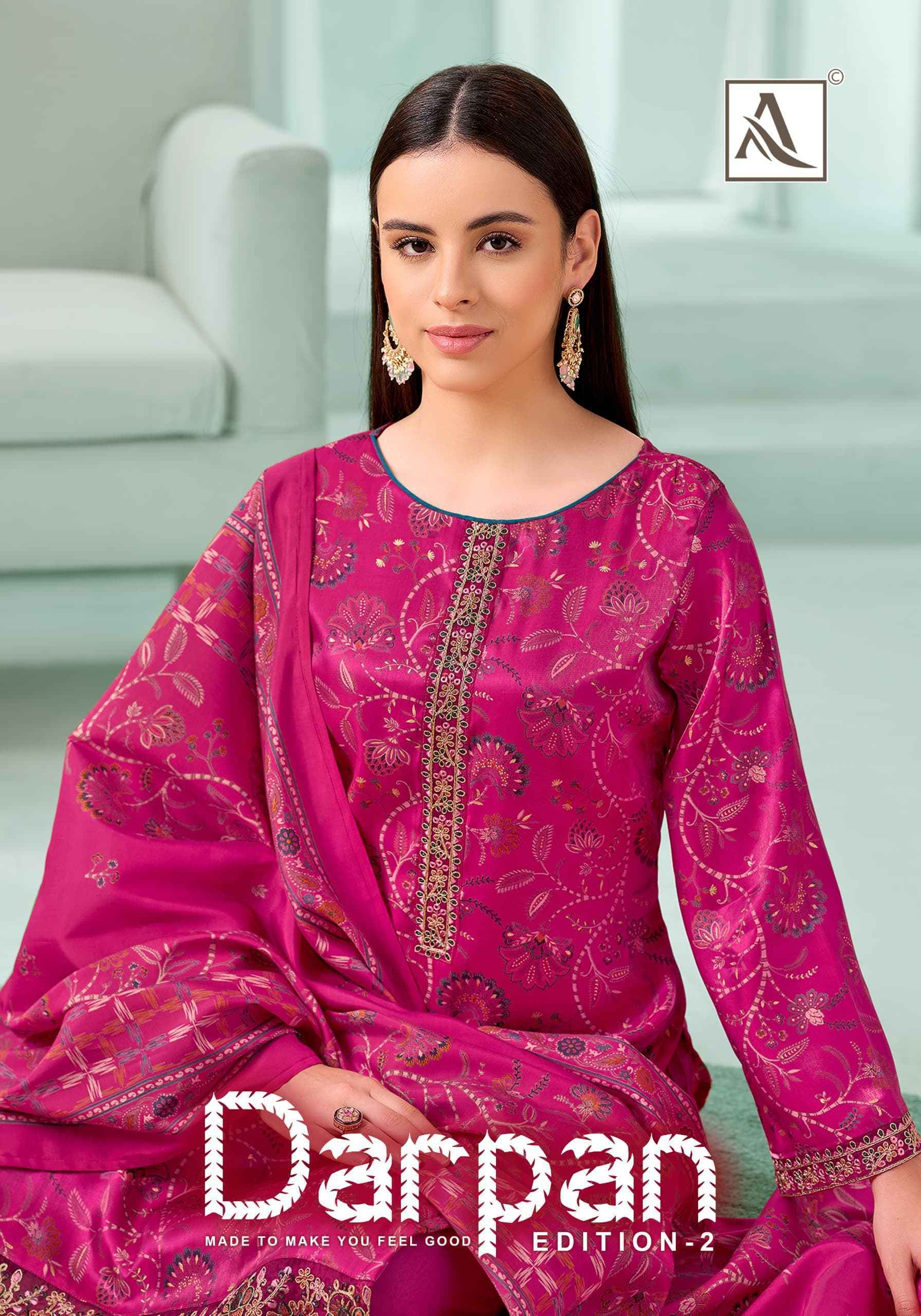Alok Darpan Edition 2 Viscose Dress Material Wholesale Surat Rate ( 6 Pcs Catalog )