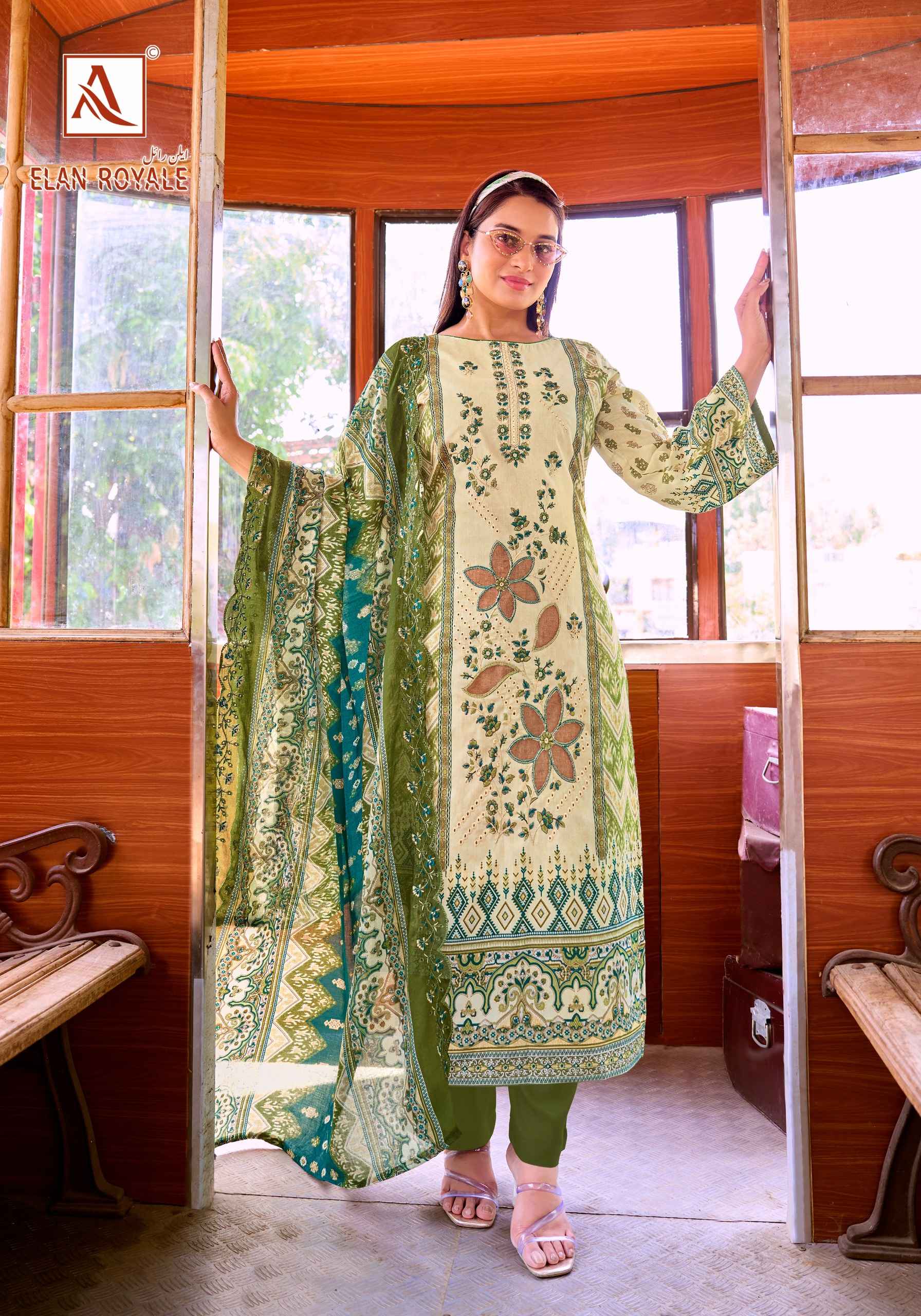 Alok Elan Royale Wholesale Price- WholesaleTextile Market ( 8 Pcs Catalogue )