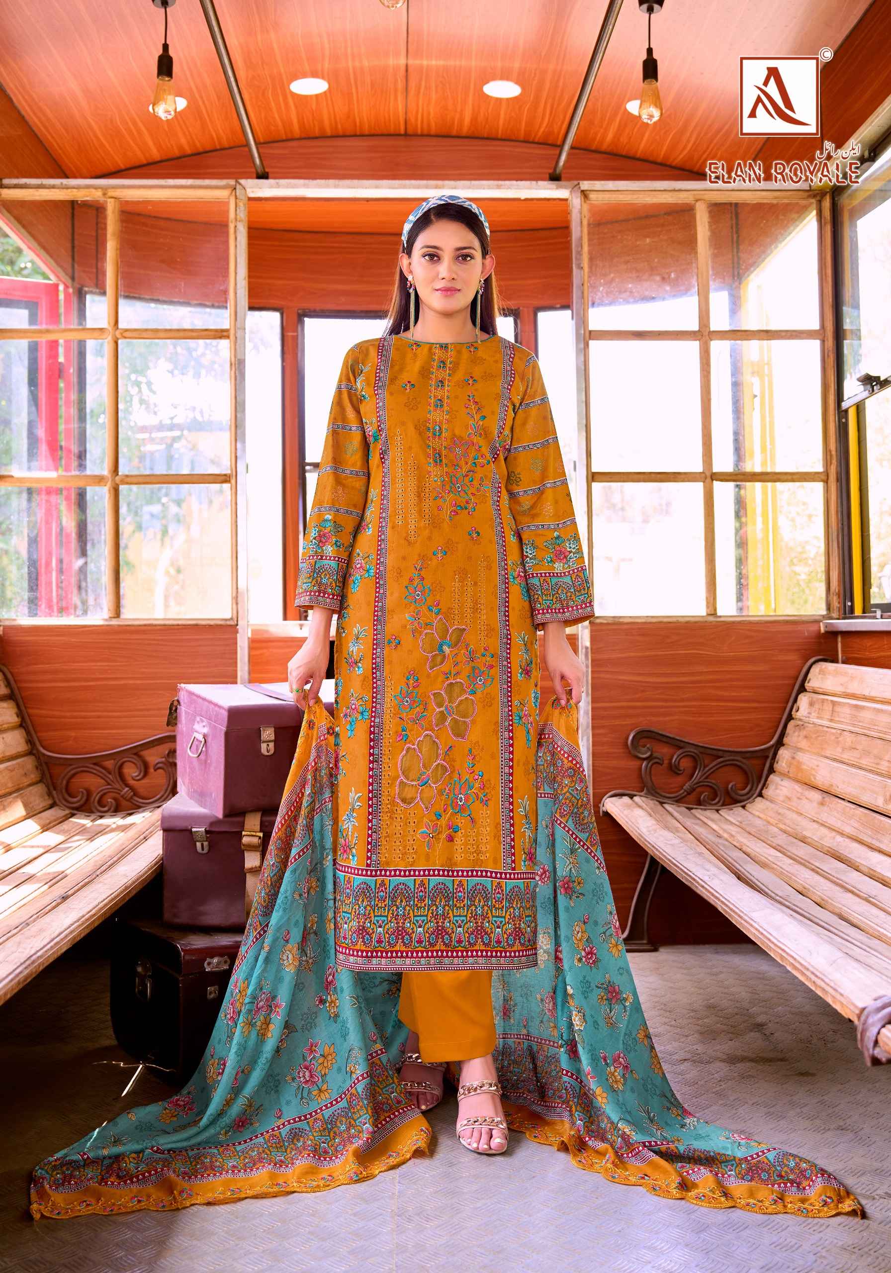Alok Elan Royale Wholesale Price- WholesaleTextile Market ( 8 Pcs Catalogue )