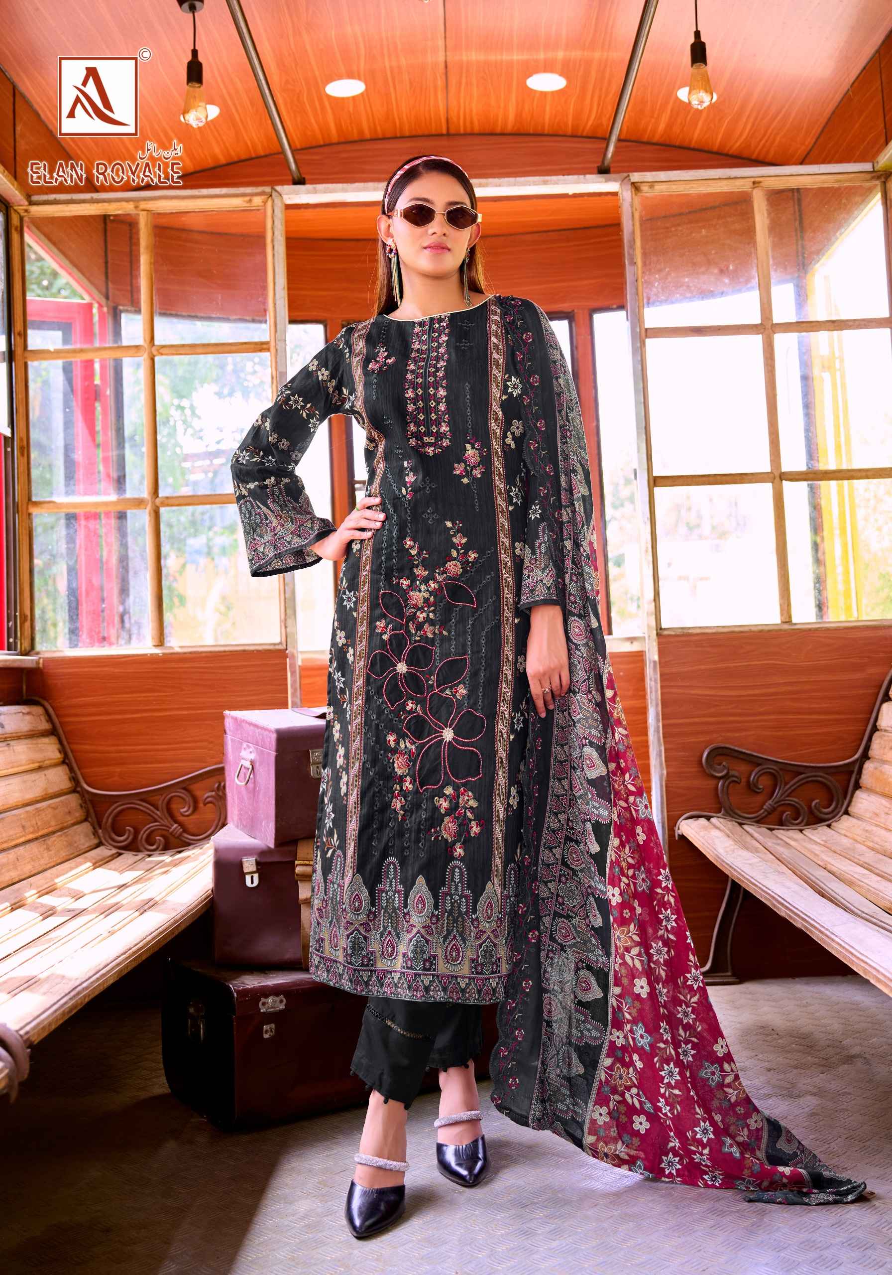 Alok Elan Royale Wholesale Price- WholesaleTextile Market ( 8 Pcs Catalogue )