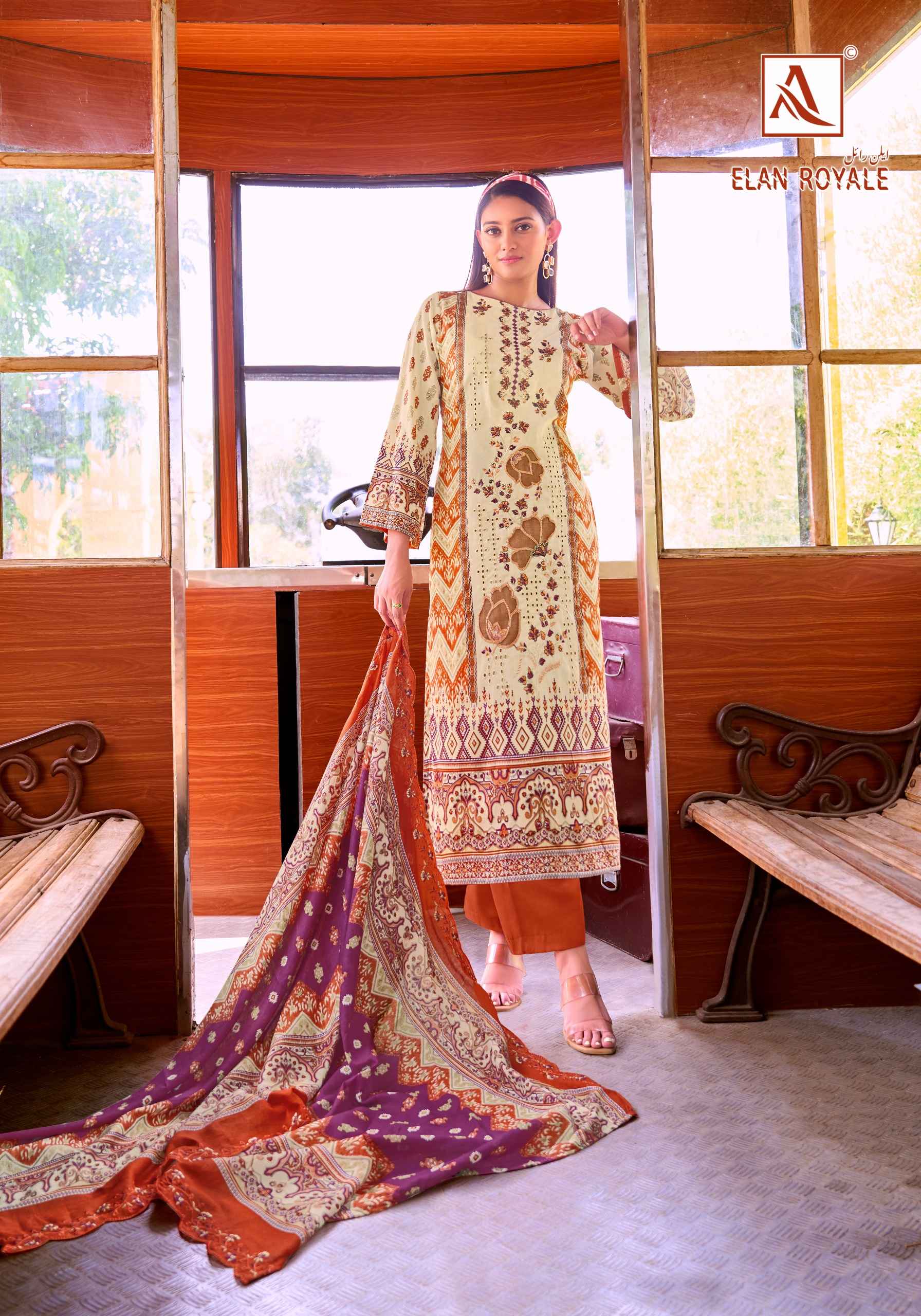 Alok Elan Royale Wholesale Price- WholesaleTextile Market ( 8 Pcs Catalogue )