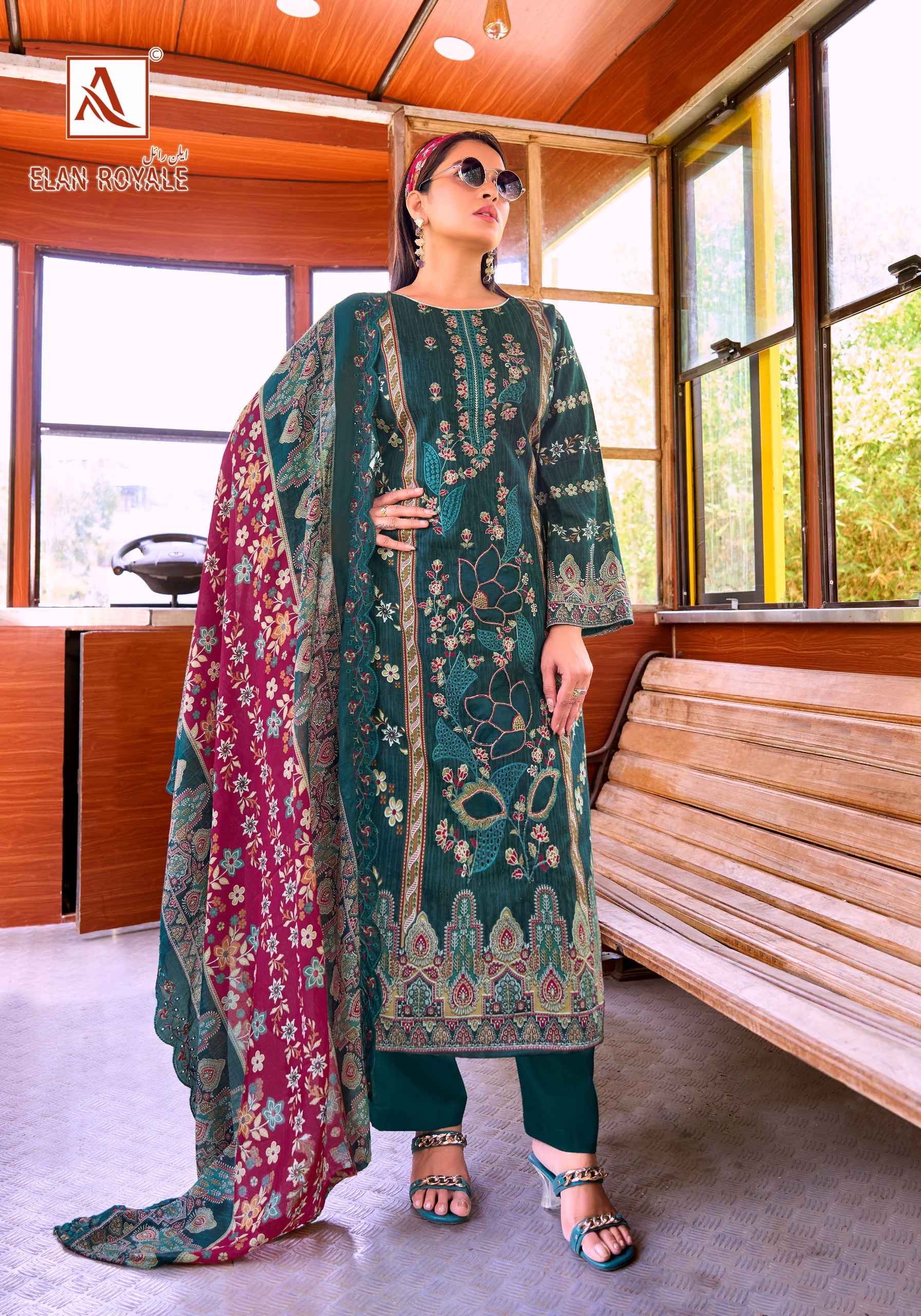Alok Elan Royale Wholesale Price- WholesaleTextile Market ( 8 Pcs Catalogue )
