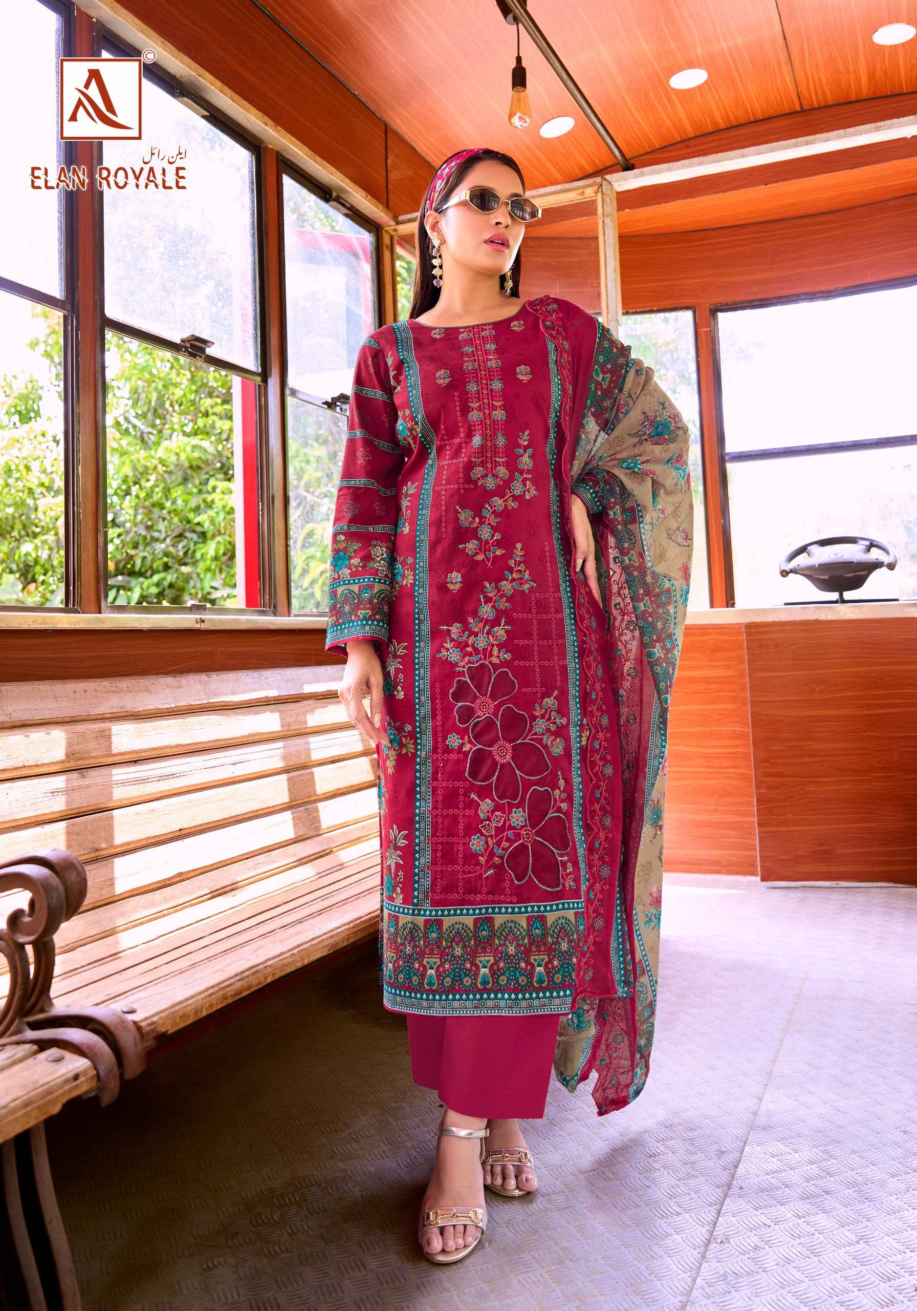 Alok Elan Royale Wholesale Price- WholesaleTextile Market ( 8 Pcs Catalogue )
